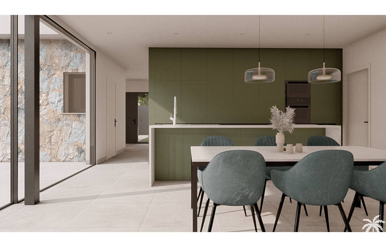  Diese wunderschönen Villen werden im sonnenverwöhnten Los Alcázares an der Costa Cálida gebaut. Das Haus verfügt über 3 Schlafzimmer und 2 Badezimmer