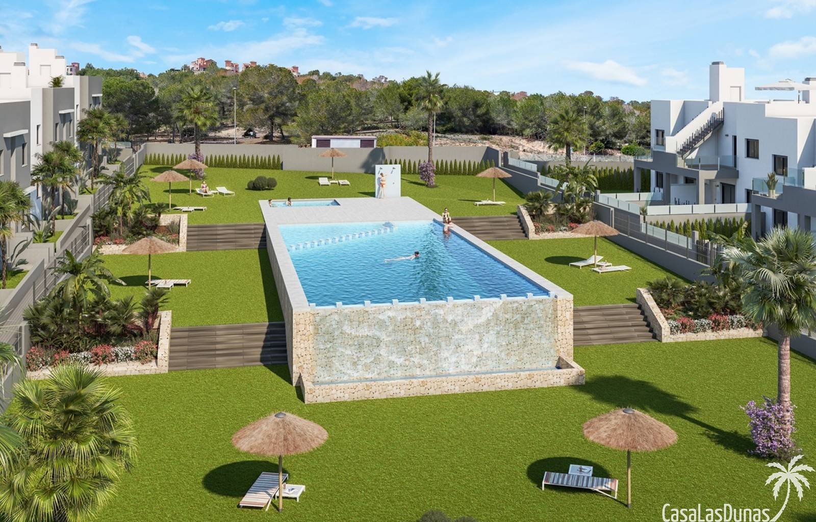  Diese elegante, neu gebaute Dachgeschosswohnung befindet sich im ruhigen und grünen Viertel La Cañada, etwas außerhalb des geschäftigen Dorfzentrums 