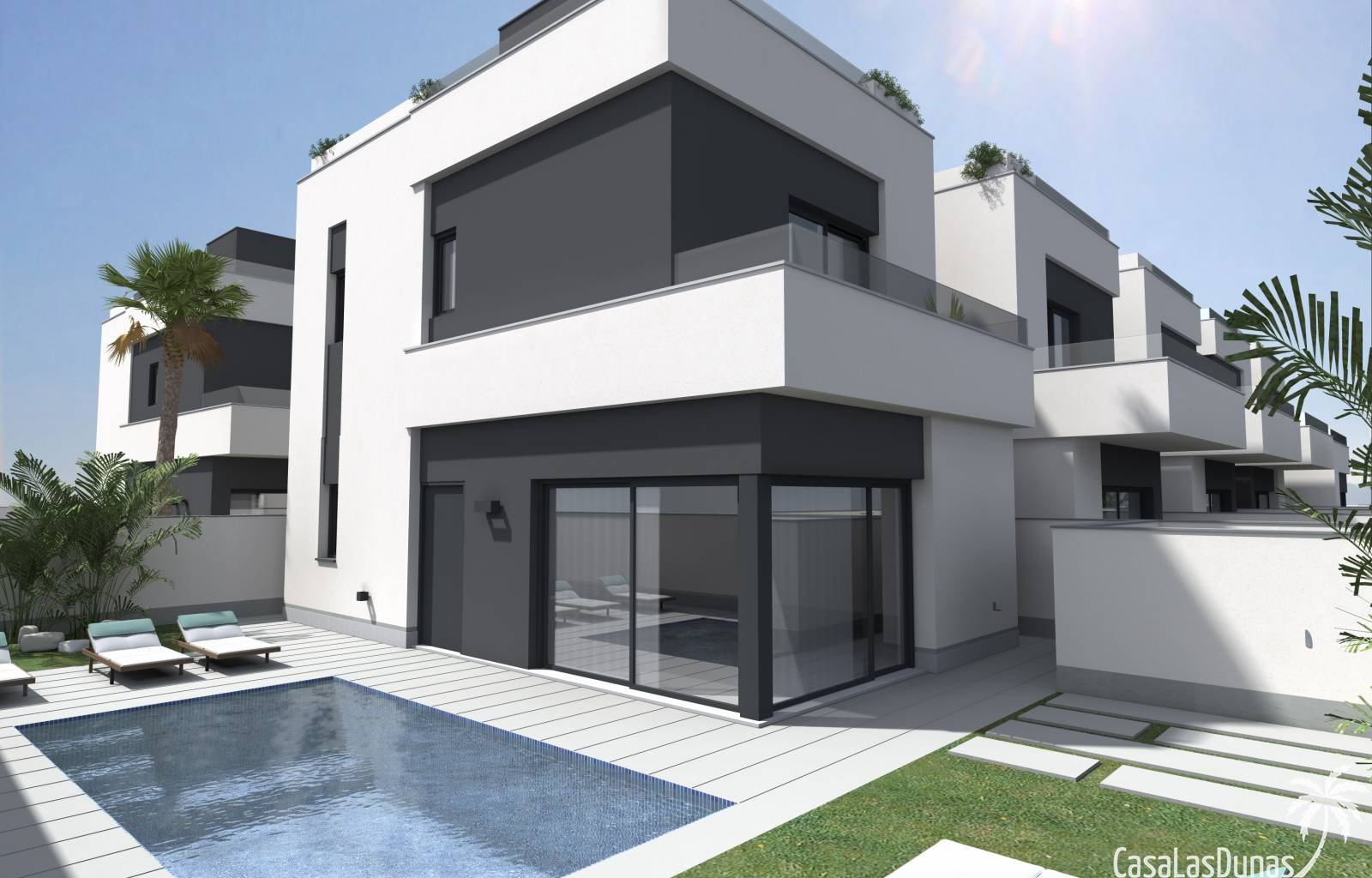 Villamartín:  Diese 10 Villen befinden sich in der Nähe von Villamartin, in der Nähe eines Golfresorts und des berühmten Einkaufszentrums La Zenia Boulevard. Im Pr 