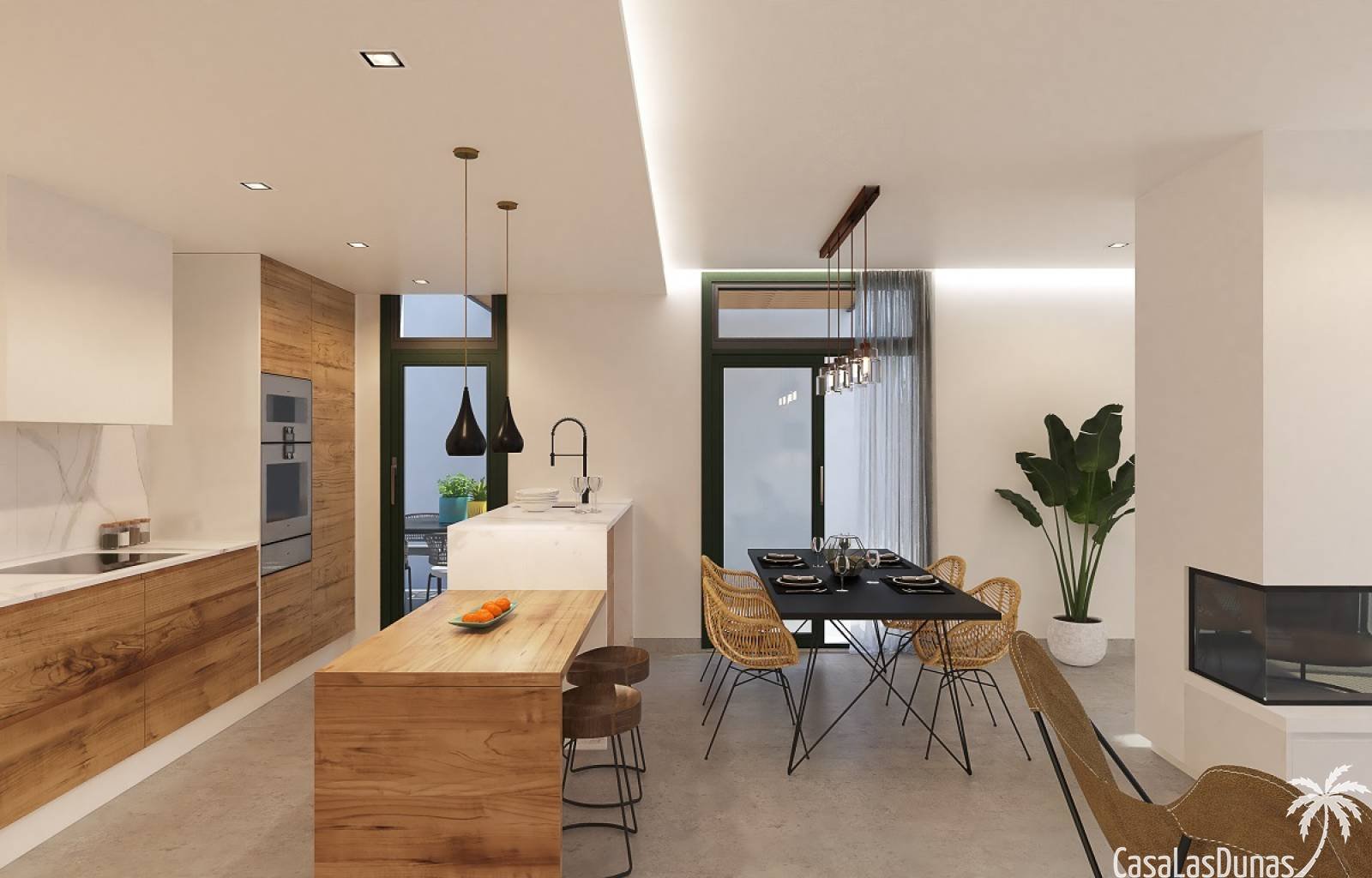  Modernes Bauprojekt, nur wenige Meter vom Zentrum von Daya Nueva entfernt. Das Projekt besteht aus 7 Einzel- und Doppelvillen im modernen Stil mit me