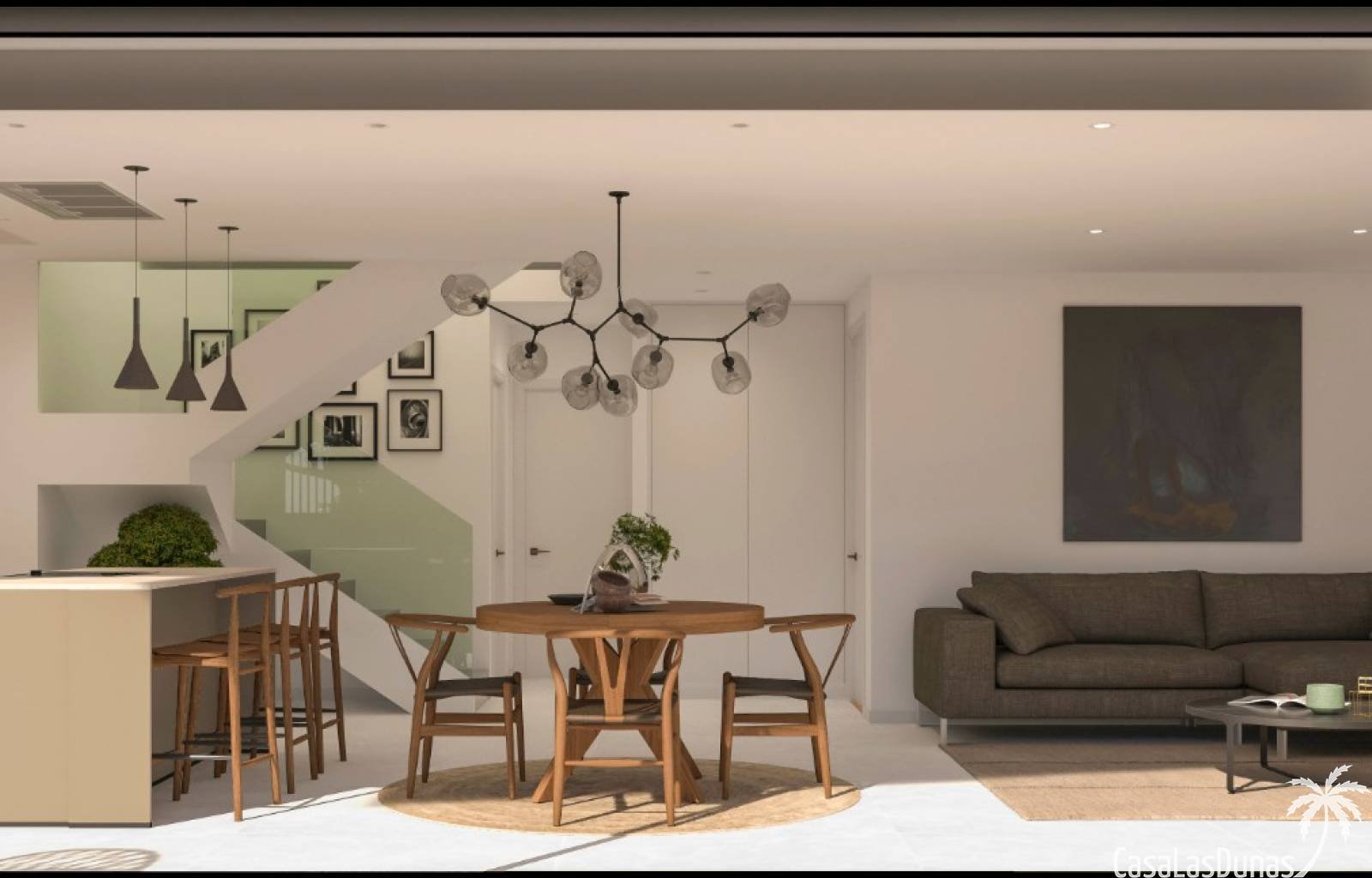 Neuentwicklung von 19 unabhängigen Luxusvillen mit großem Grundstück (+300 m2), privatem Swimmingpool, Süd-/Südwestausrichtung, sorgfältiger Innenarc