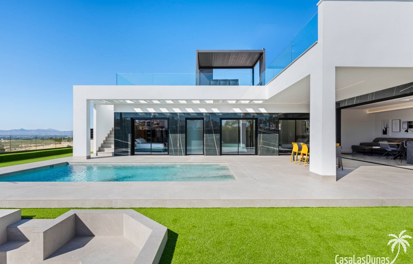 Diese wunderschönen Villen sind mit drei oder vier Schlafzimmern und zwei oder drei Badezimmern verfügbar. Die Oasis-Villen sind auf großen privaten