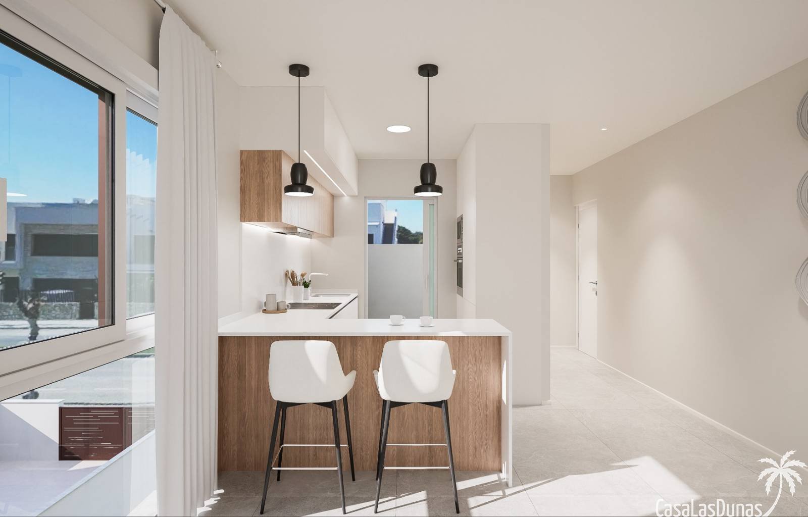  Im ruhigen Küstendorf Torre de la Horadada, dem südlichsten Punkt der Costa Blanca, befindet sich dieses moderne und luxuriöse Resort im Bau. Diese W