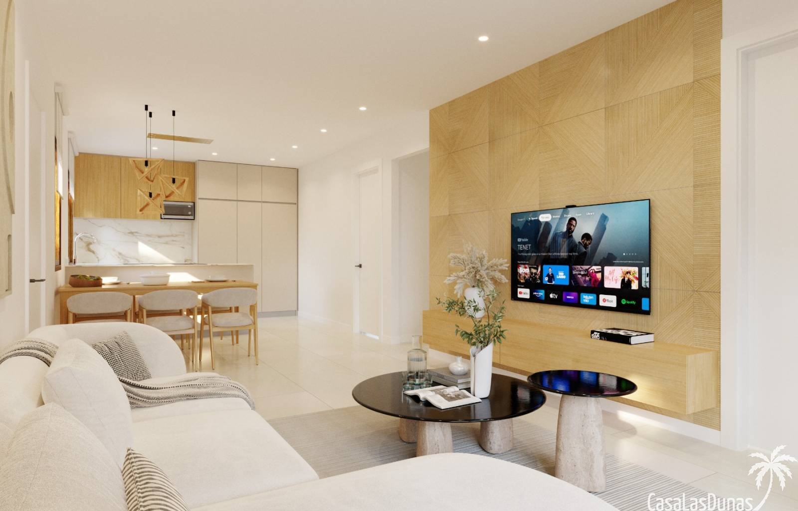 Im Vistabella Golf Resort wird derzeit an folgenden Neubauprojekten gearbeitet: einstöckige Reihenhäuser mit 2 Schlafzimmern (CLD-2916NB) und private