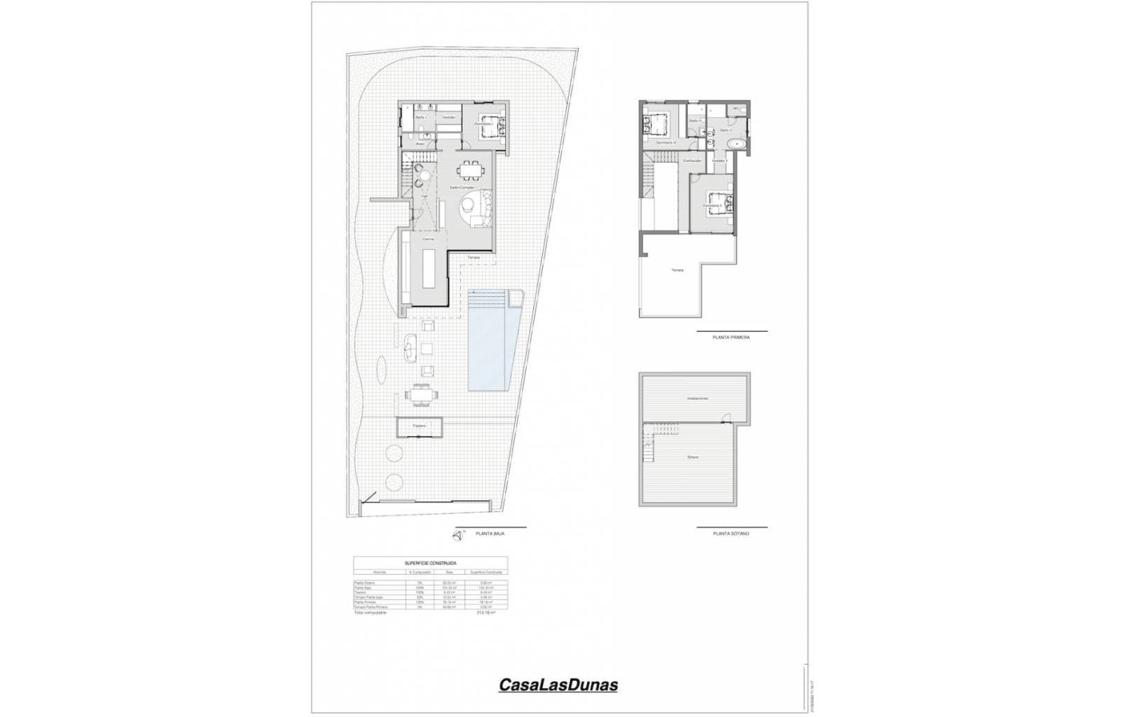 Dieses Projekt besteht aus zwei fantastischen Villen, von denen eine noch verfügbar ist. Dieses Haus im beliebten Viertel La Zenia verfügt über 3 Sch