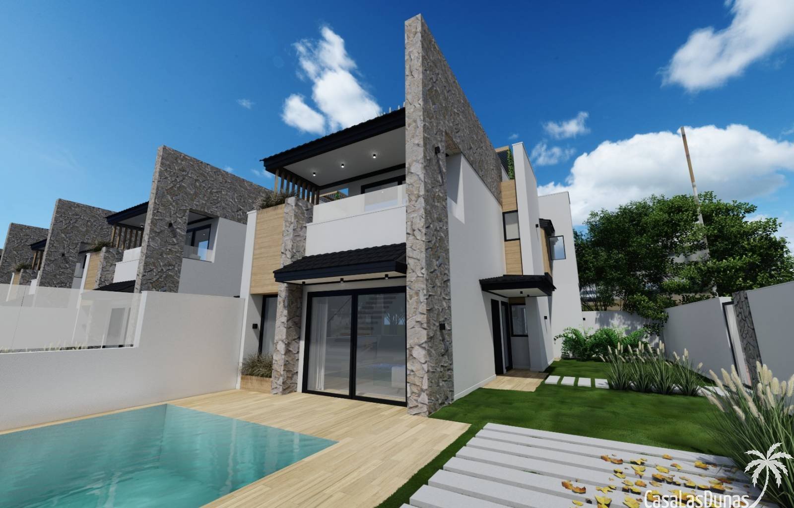 Diese wunderschönen, geräumigen Villen in San Pedro del Pinatar werden im Jahr 2024 fertiggestellt. Es handelt sich um geräumige Häuser mit 3 Schlafz