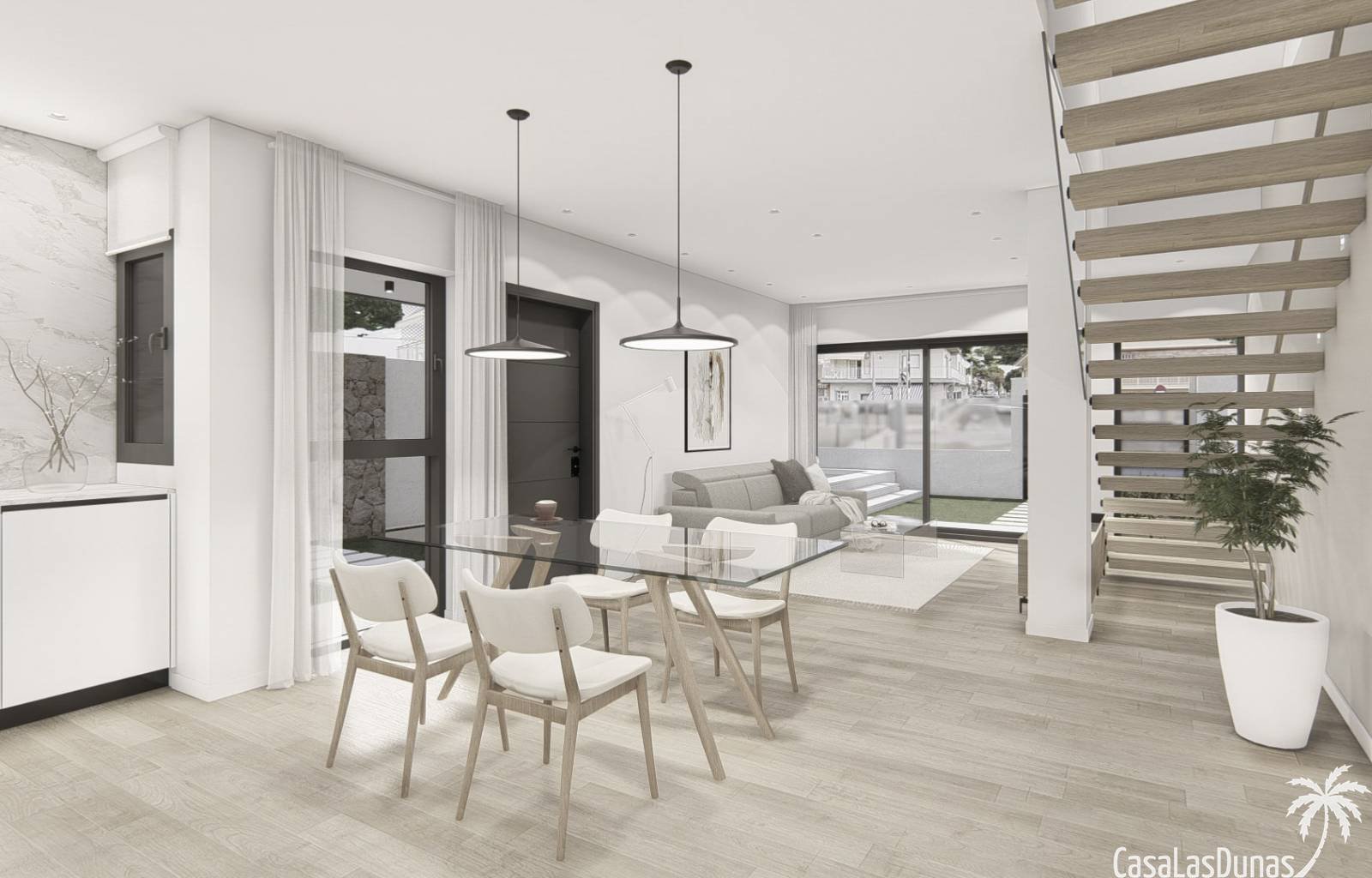 Diese wunderschönen, geräumigen Villen in San Pedro del Pinatar werden im Jahr 2024 fertiggestellt. Es handelt sich um geräumige Häuser mit 3 Schlafz