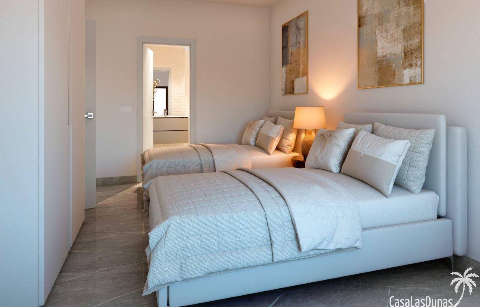  Nicht weit von den Sandstränden von La Marina - El Pinet entfernt finden wir diese schönen Einfamilienhäuser. Sie sind auf Grundstücken zwischen 217 