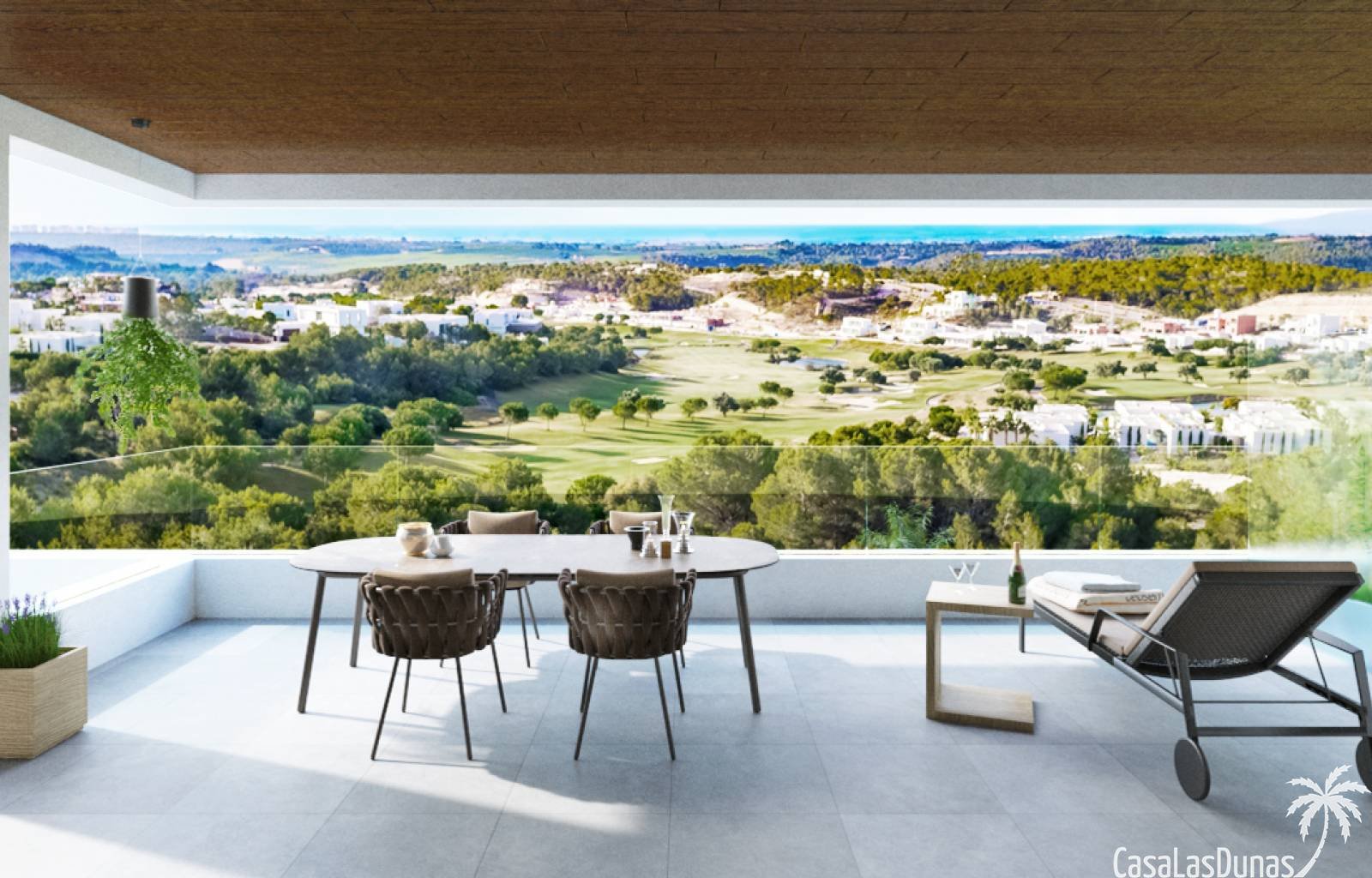 Wunderschönes modernes Bauprojekt in einem exklusiven Golfresort in Orihuela Costa. Die Wohnungen verfügen alle über einen großzügigen Balkon mit her