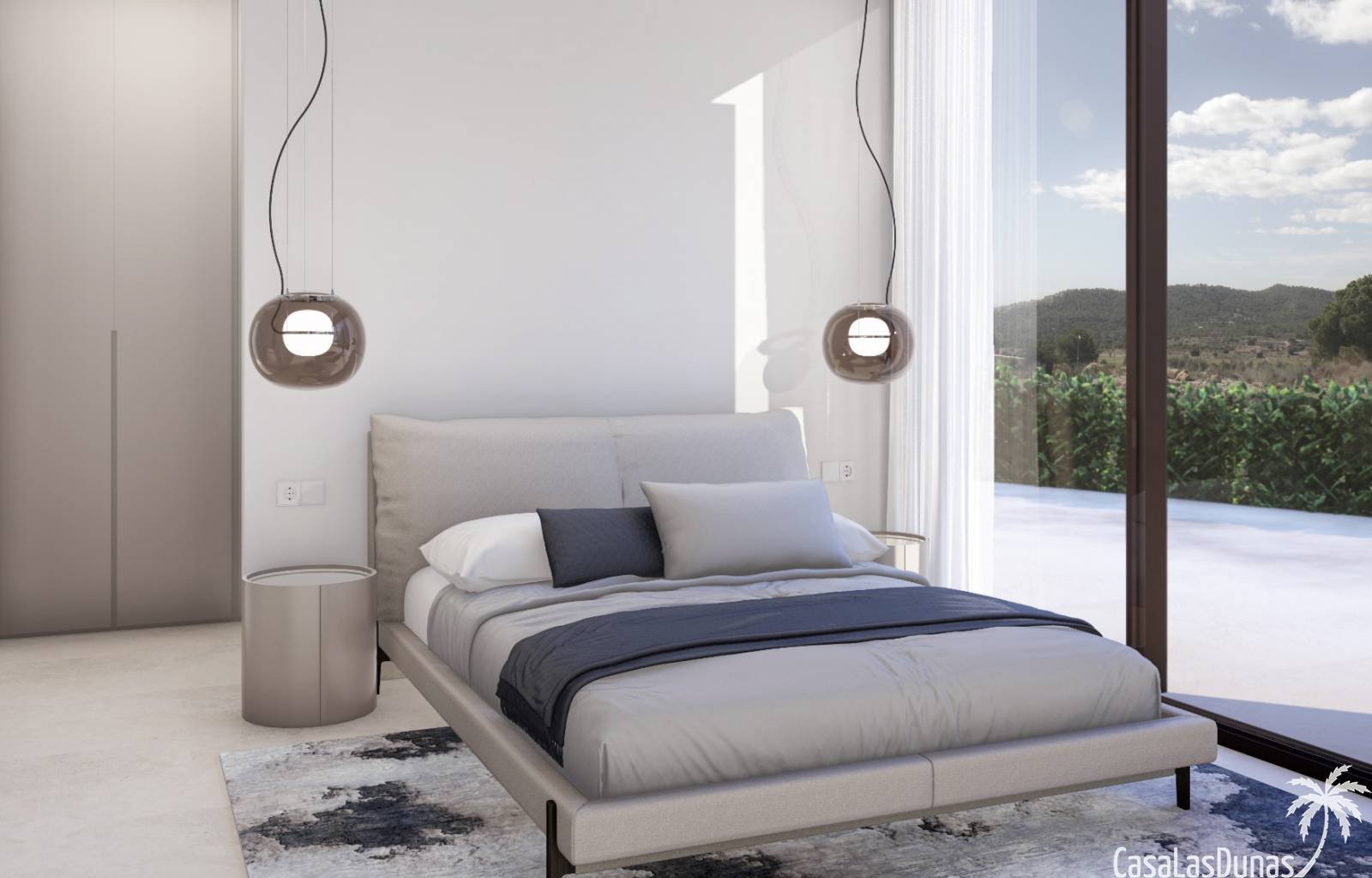 Diese prächtigen modernen Villen mit Blick auf die Bucht von Benidorm werden im lebhaften Viertel Finestrat gebaut. Das Standardhaus verfügt über 3 S