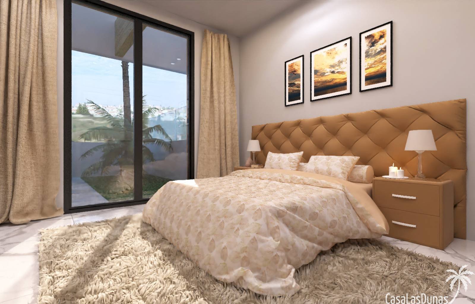  Diese 98 m2 große freistehende Villa auf einem 275 m2 großen Grundstück ist ein luxuriöser Rückzugsort neben dem Golfplatz. Mit 3 Schlafzimmern und 3