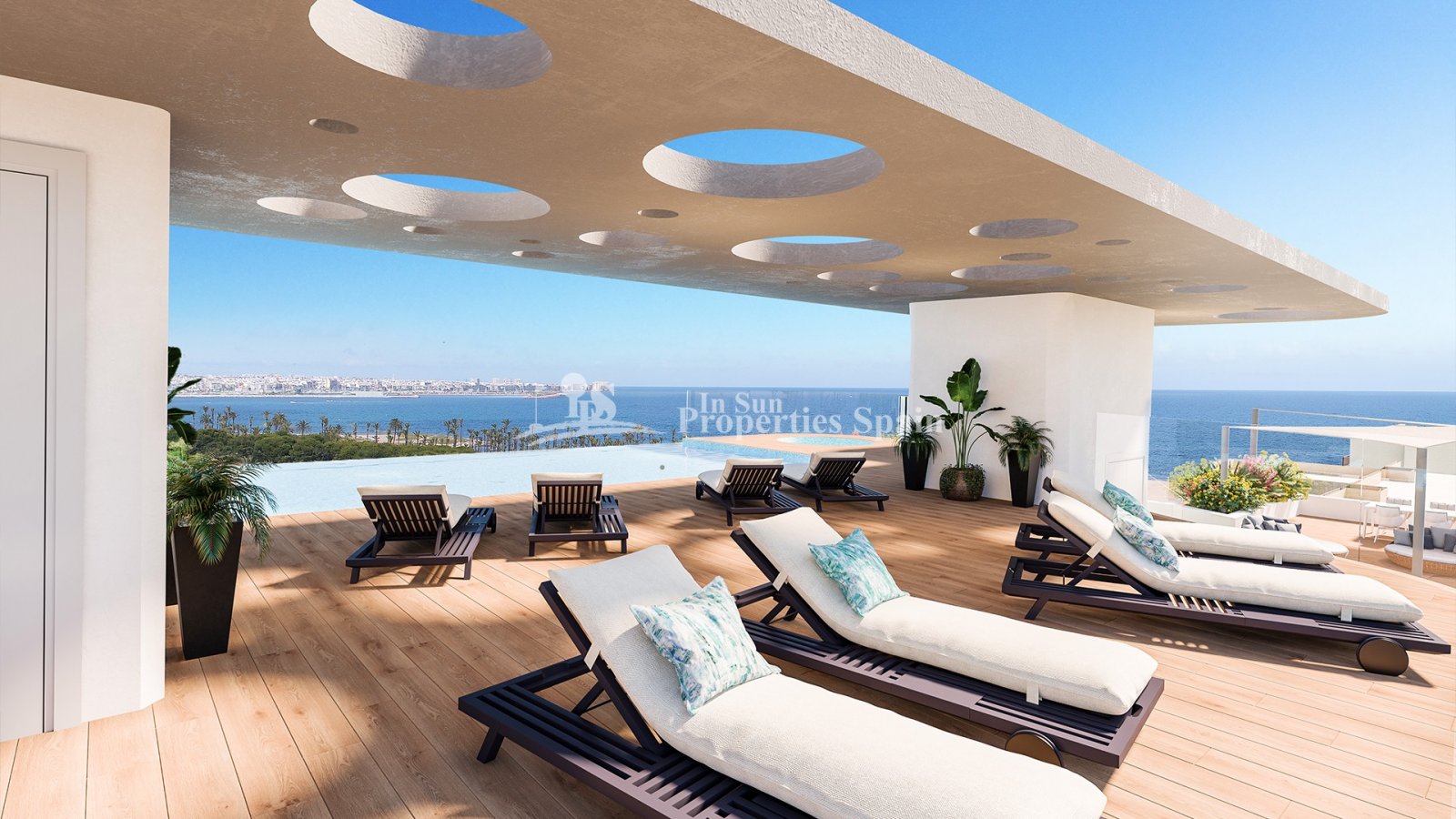  Ocean Dream ist eine Anlage mit exklusiv gestalteten Apartments in Punta Prima und nur 300 Meter vom Strand entfernt. Die Wohnanlage besteht aus 36 W