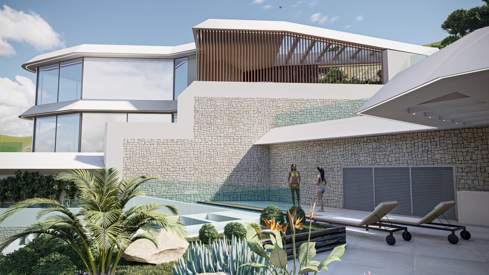  Diese exklusiven Villen im charmanten Pueblo Mascarat bieten eine privilegierte Umgebung mit Meerblick. Mit nur vier verfügbaren Immobilien ist jede 