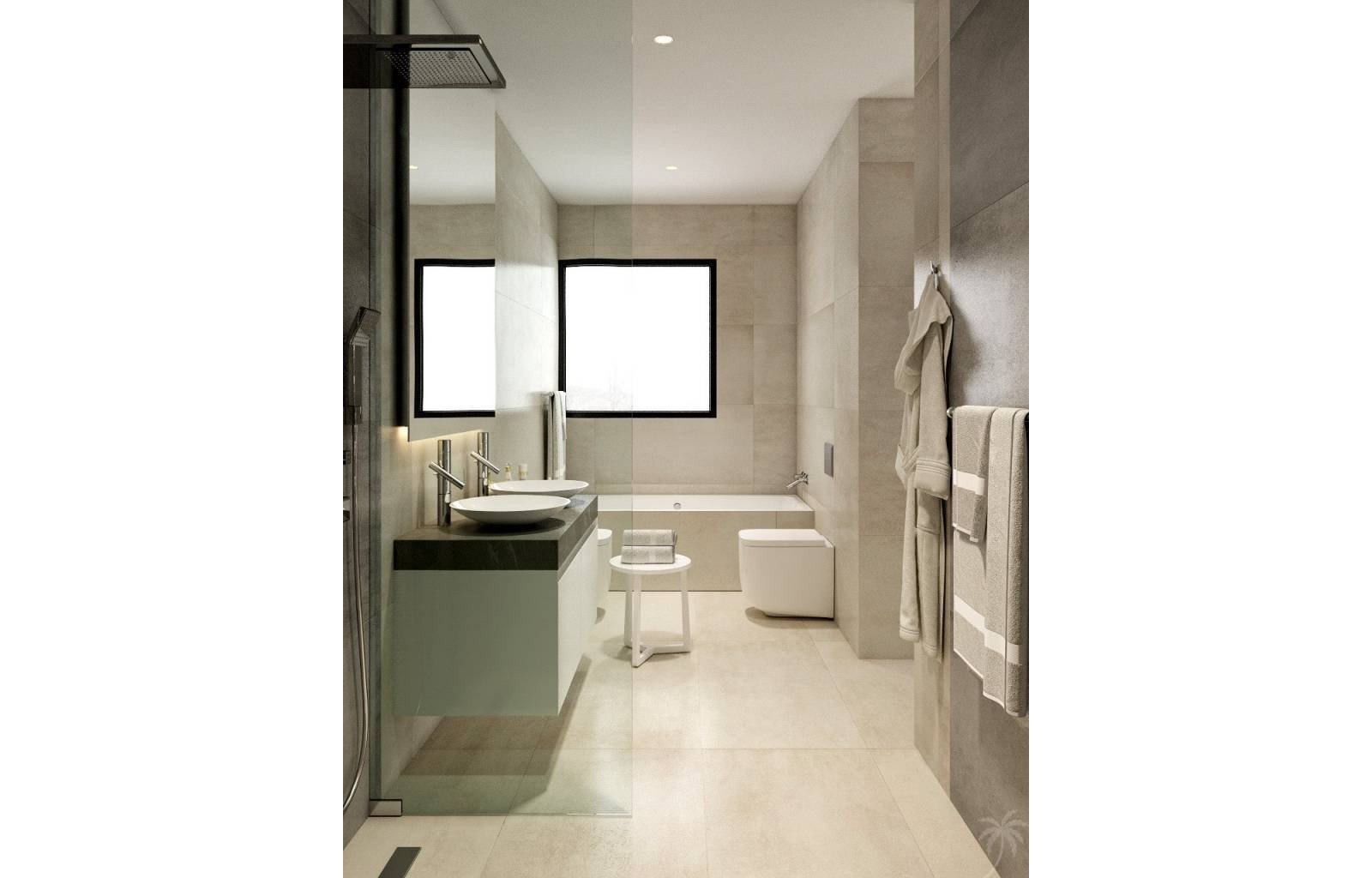  Wunderschöne neue Luxusvillen mit Meerblick in Finestrat. Diese Villen verfügen über 286 m2 Wohnfläche, verteilt auf 3 Etagen. Das Haus verfügt über 