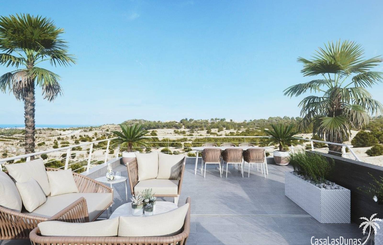  Schöne neue Villen in der Nähe von San Miguel de Salinas. Diese Häuser sind komplett ausgestattet und befinden sich auf einem großzügigen Grundstück 