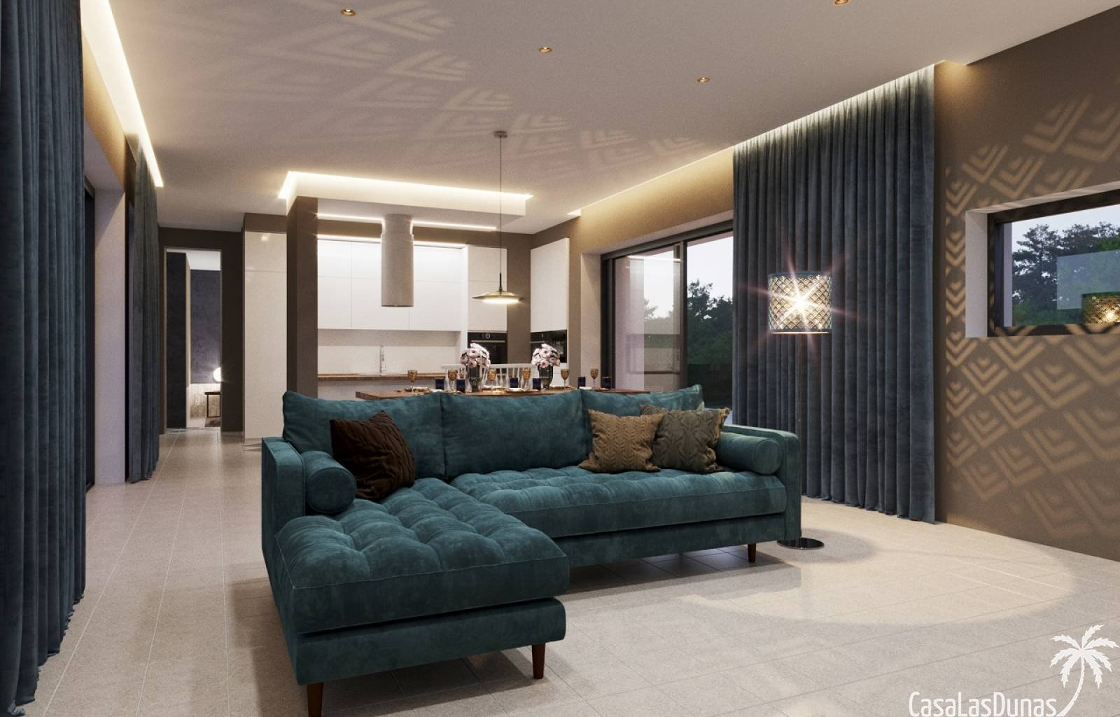  Dieses moderne Neubauprojekt befindet sich in einem wunderschönen Golfresort in Orihuela Costa. Die Villen verfügen über 3 Schlafzimmer, 3 Badezimmer