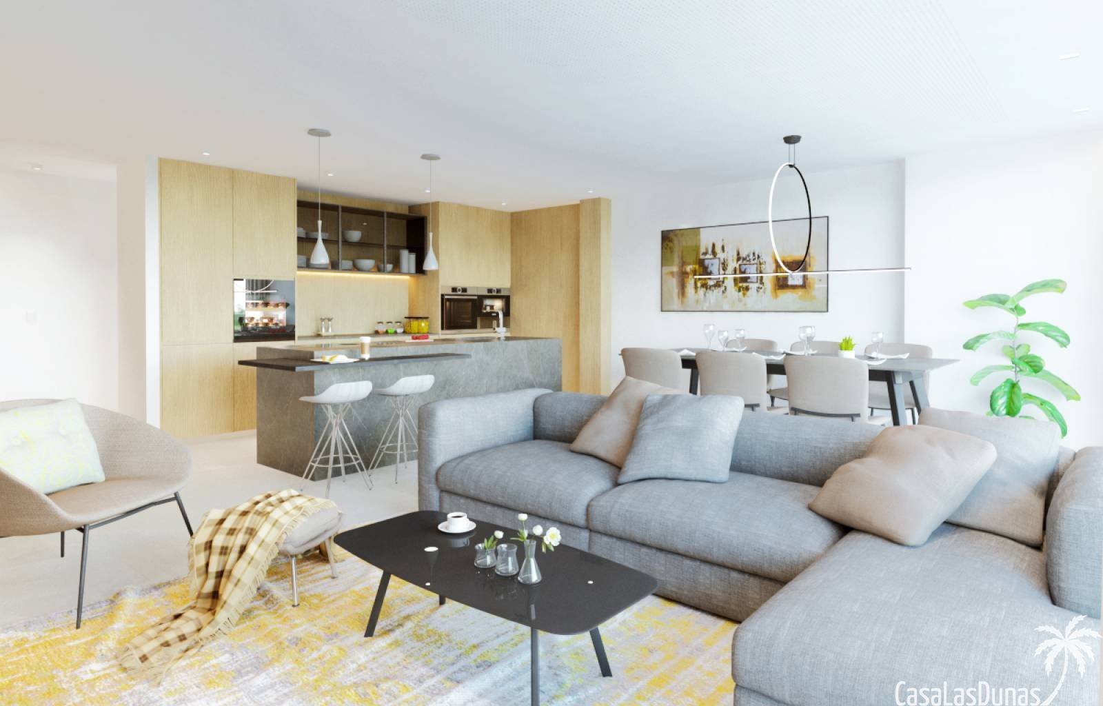  Wunderschönes modernes Bauprojekt in einem exklusiven Golfresort in Orihuela Costa. Die Wohnungen verfügen alle über einen großzügigen Balkon mit her