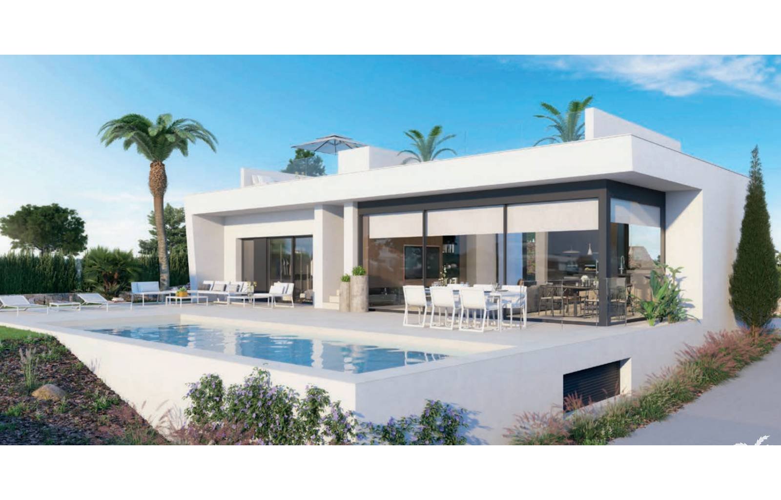  Diese wunderschönen Villen wurden für den Luxusmarkt entworfen, jede Immobilie verfügt über eine zeitgemäße und sehr hochwertige Ausstattung mit groß