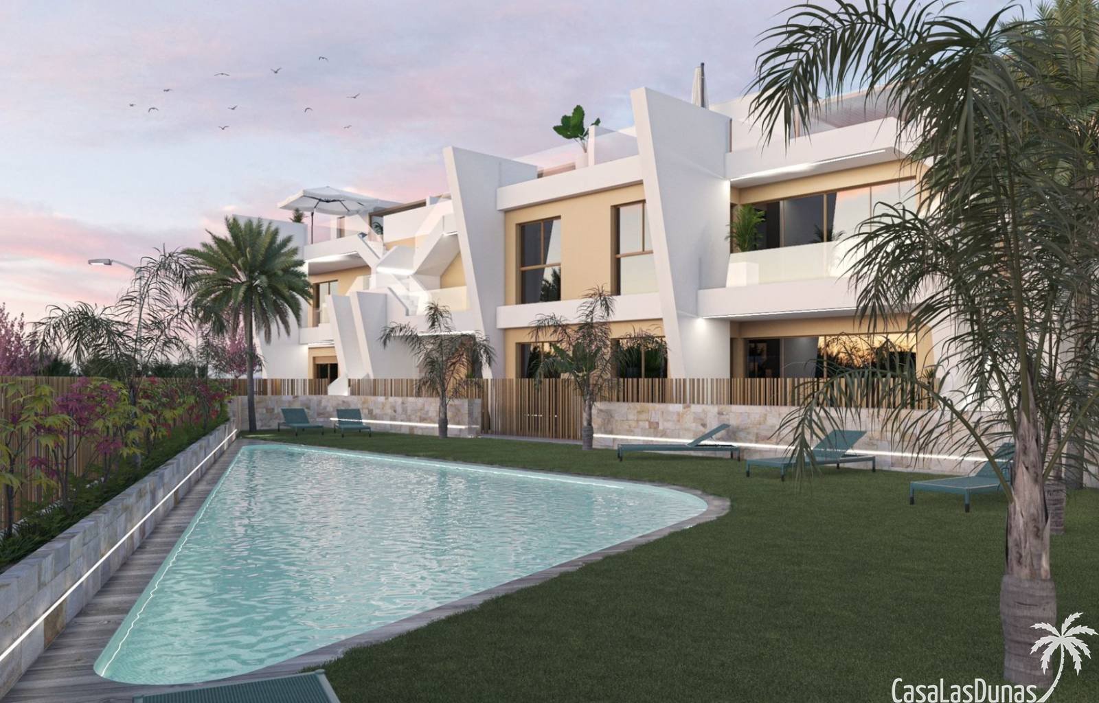  In diesem Neubaukomplex steht nur noch eine Wohnung zur Verfügung. Die Wohnung befindet sich im Erdgeschoss mit einem Garten und einem Parkplatz. Die