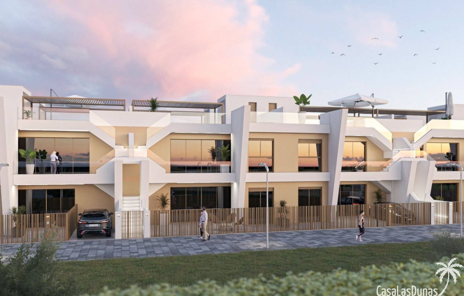  In diesem Neubaukomplex steht nur noch eine Wohnung zur Verfügung. Die Wohnung befindet sich im Erdgeschoss mit einem Garten und einem Parkplatz. Die