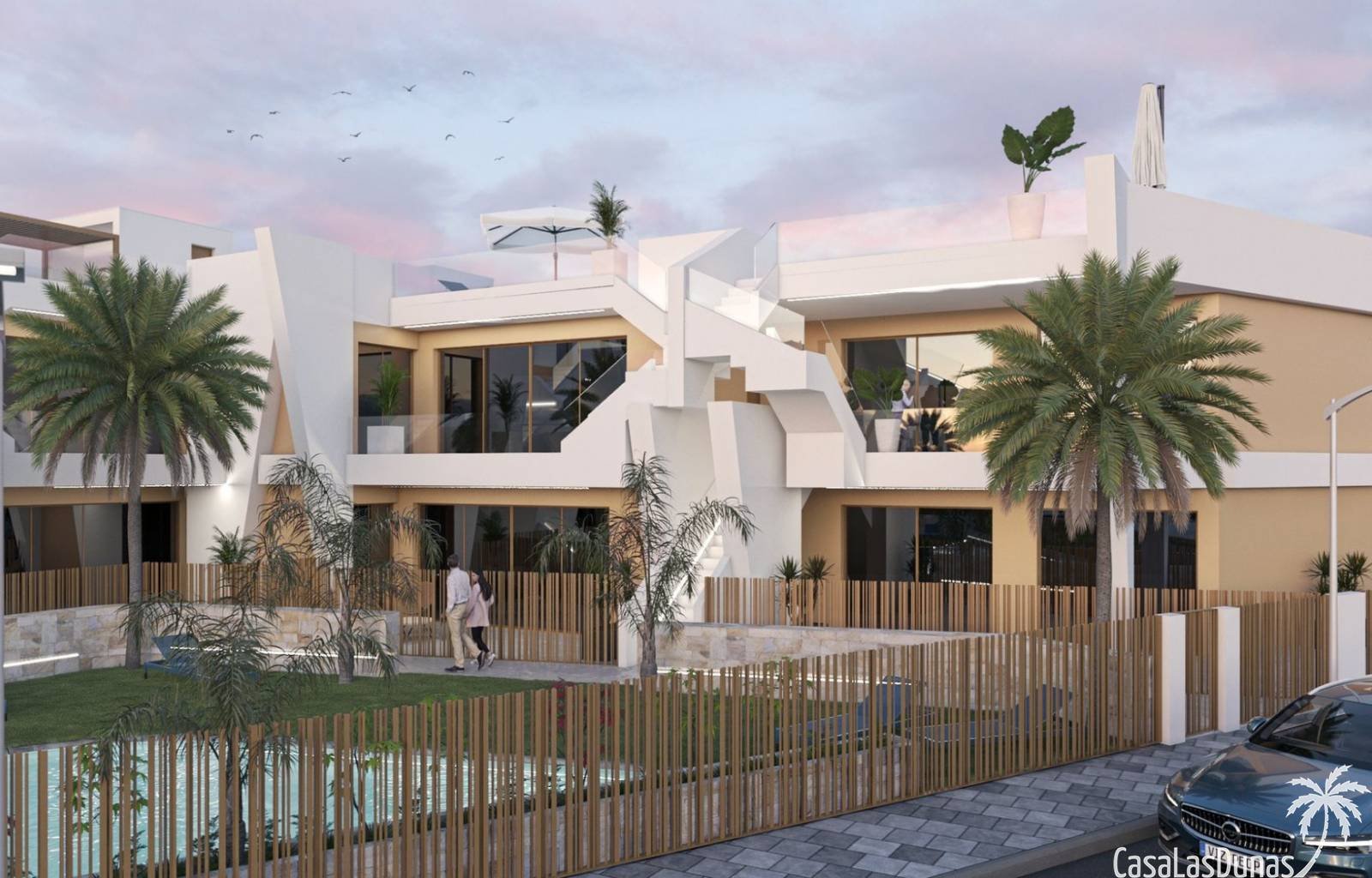  In diesem Neubaukomplex steht nur noch eine Wohnung zur Verfügung. Die Wohnung befindet sich im Erdgeschoss mit einem Garten und einem Parkplatz. Die