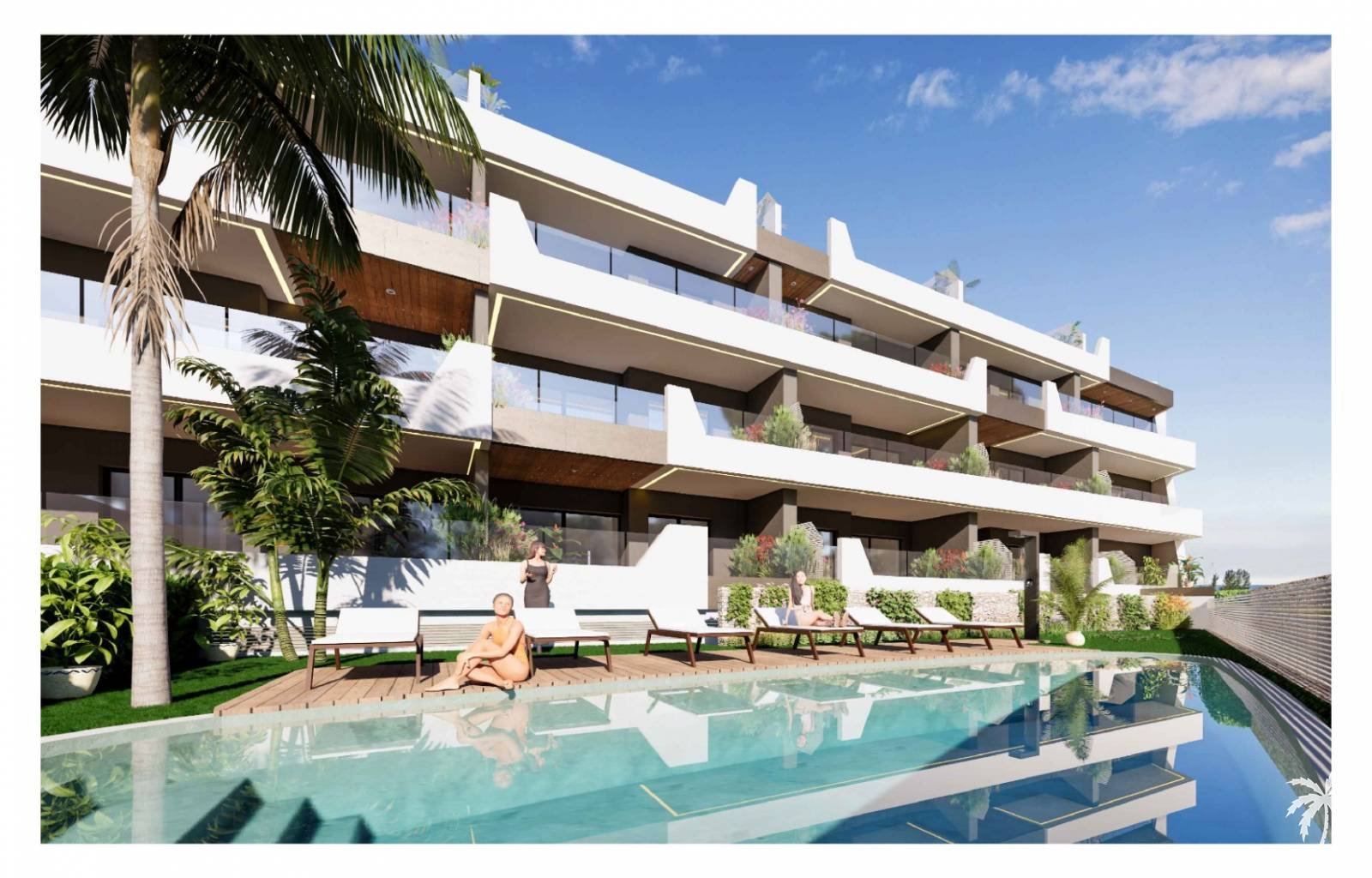  Suchen Sie ein echtes Penthouse mit eigenem Pool auf dem Dach!? Dies ist in dieser neu zu errichtenden, sehr luxuriösen Apartmentanlage möglich. Nur 