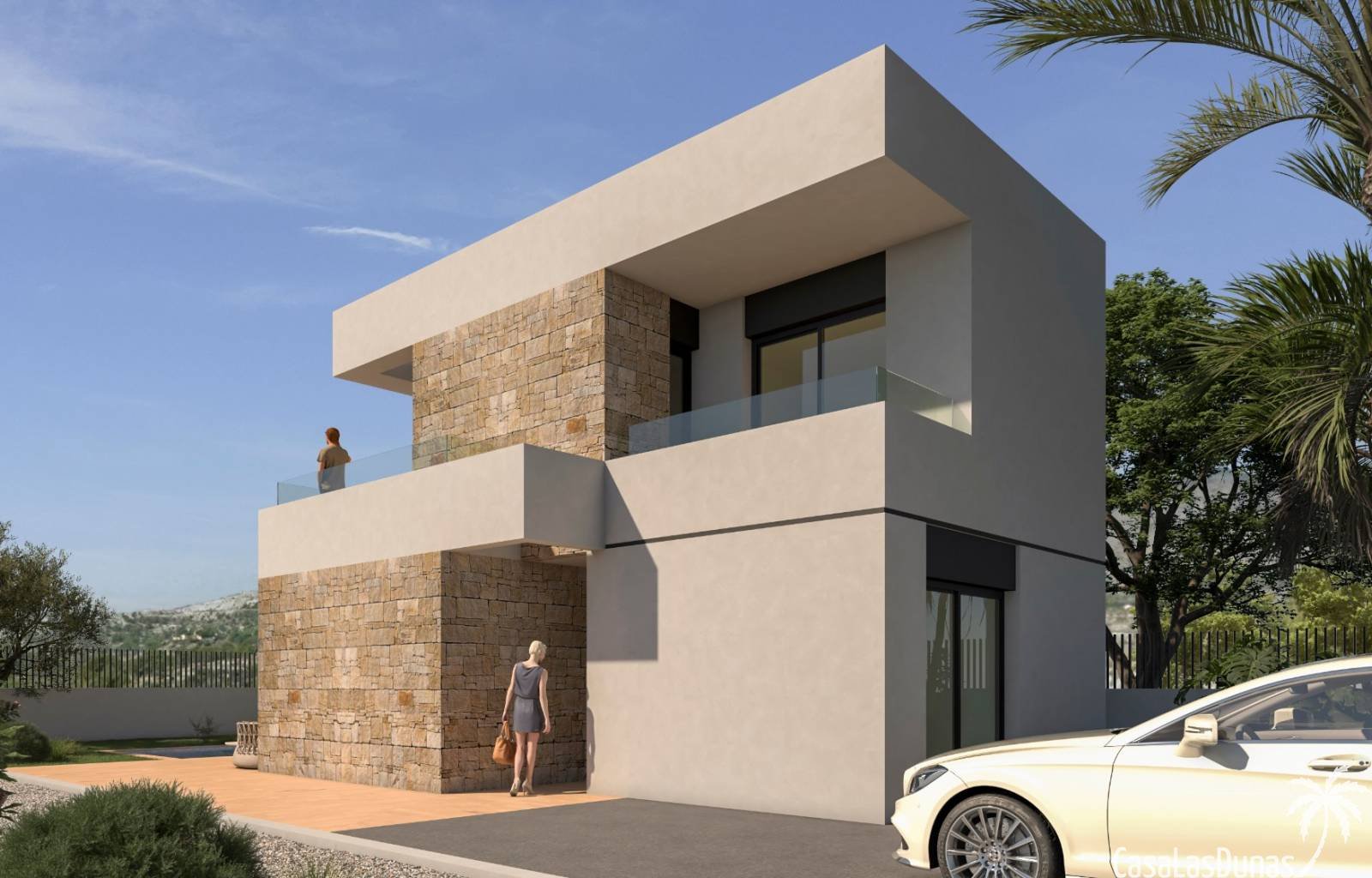  Neuentwicklung von 19 unabhängigen Luxusvillen mit großem Grundstück (+300 m2), privatem Swimmingpool, Süd-/Südwestausrichtung, sorgfältiger Innenarc