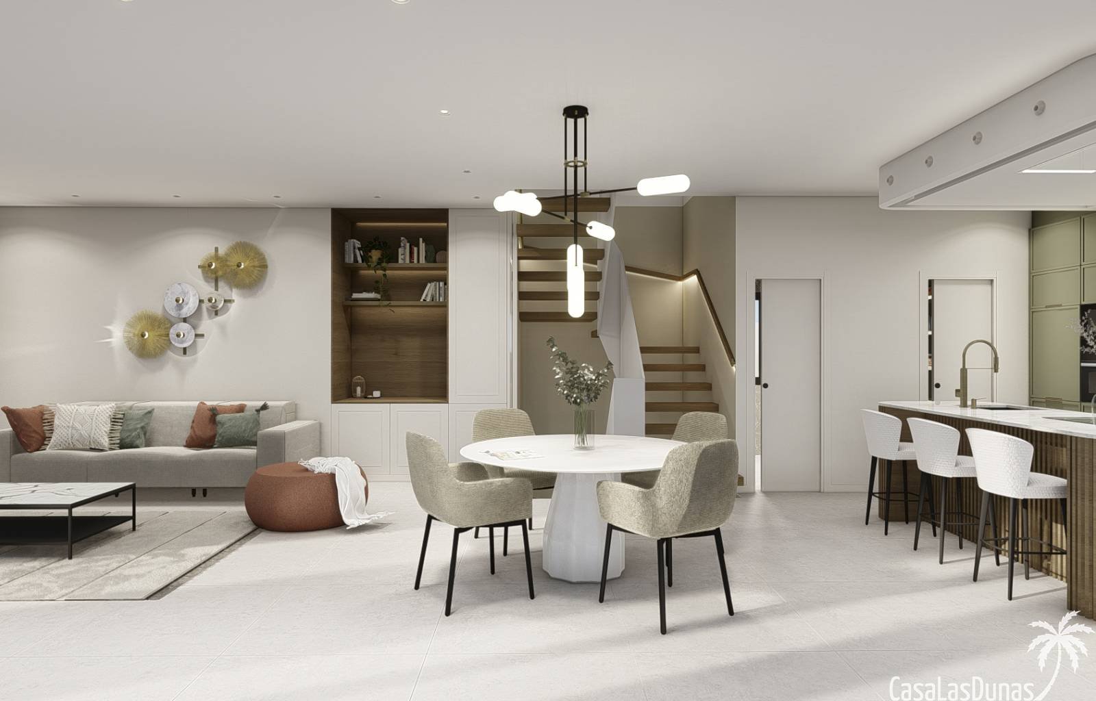  Diese schönen großen Villen werden in einer guten Gegend mit vielen traditionellen spanischen Villen und guten internationalen Einrichtungen gebaut. 