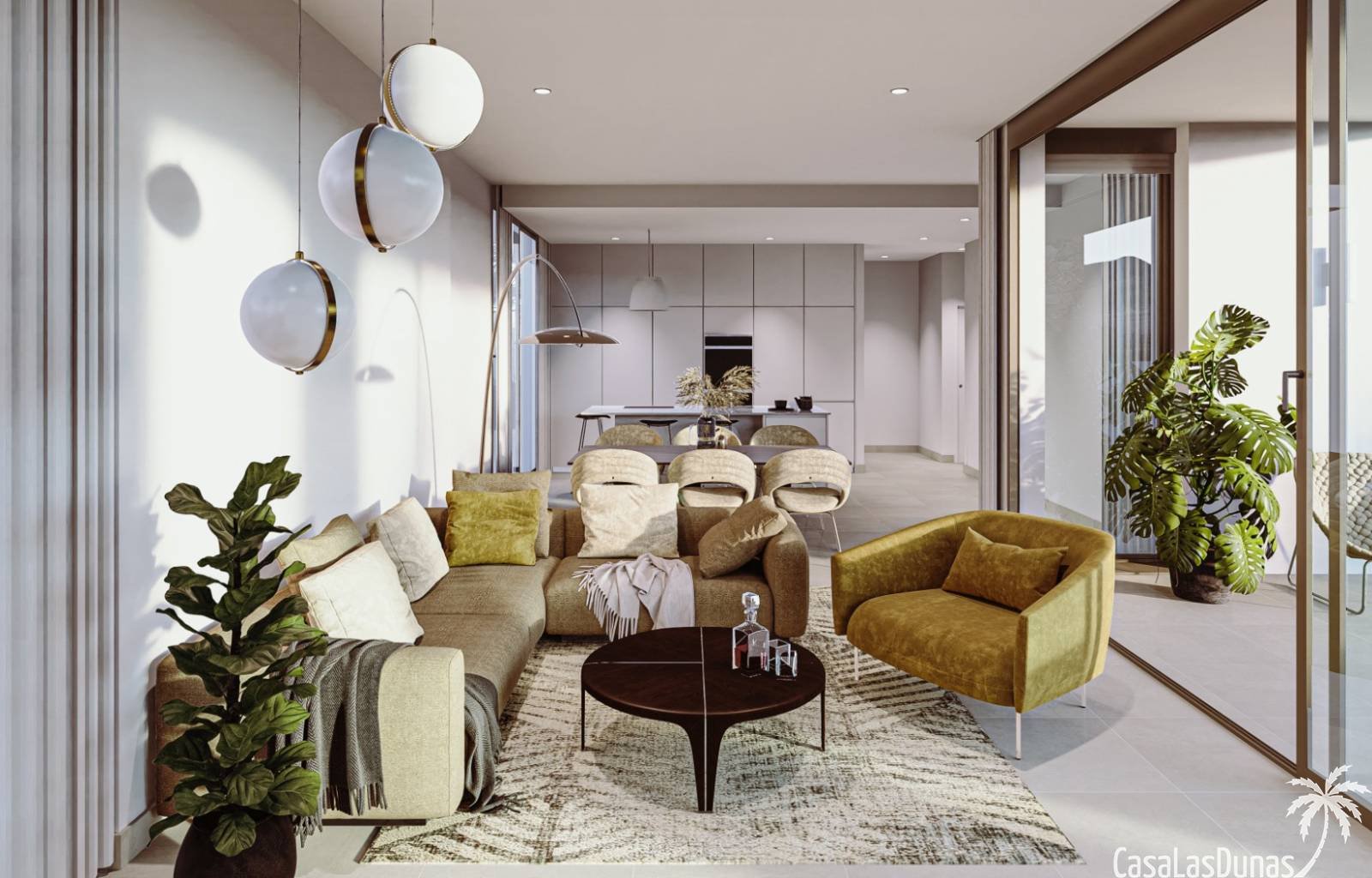  Wunderschöne Villen in Mar de Cristal mit 3 Schlafzimmern und 2 Bädern. Die Häuser haben ein modernes Aussehen kombiniert mit natürlichen Elementen. 