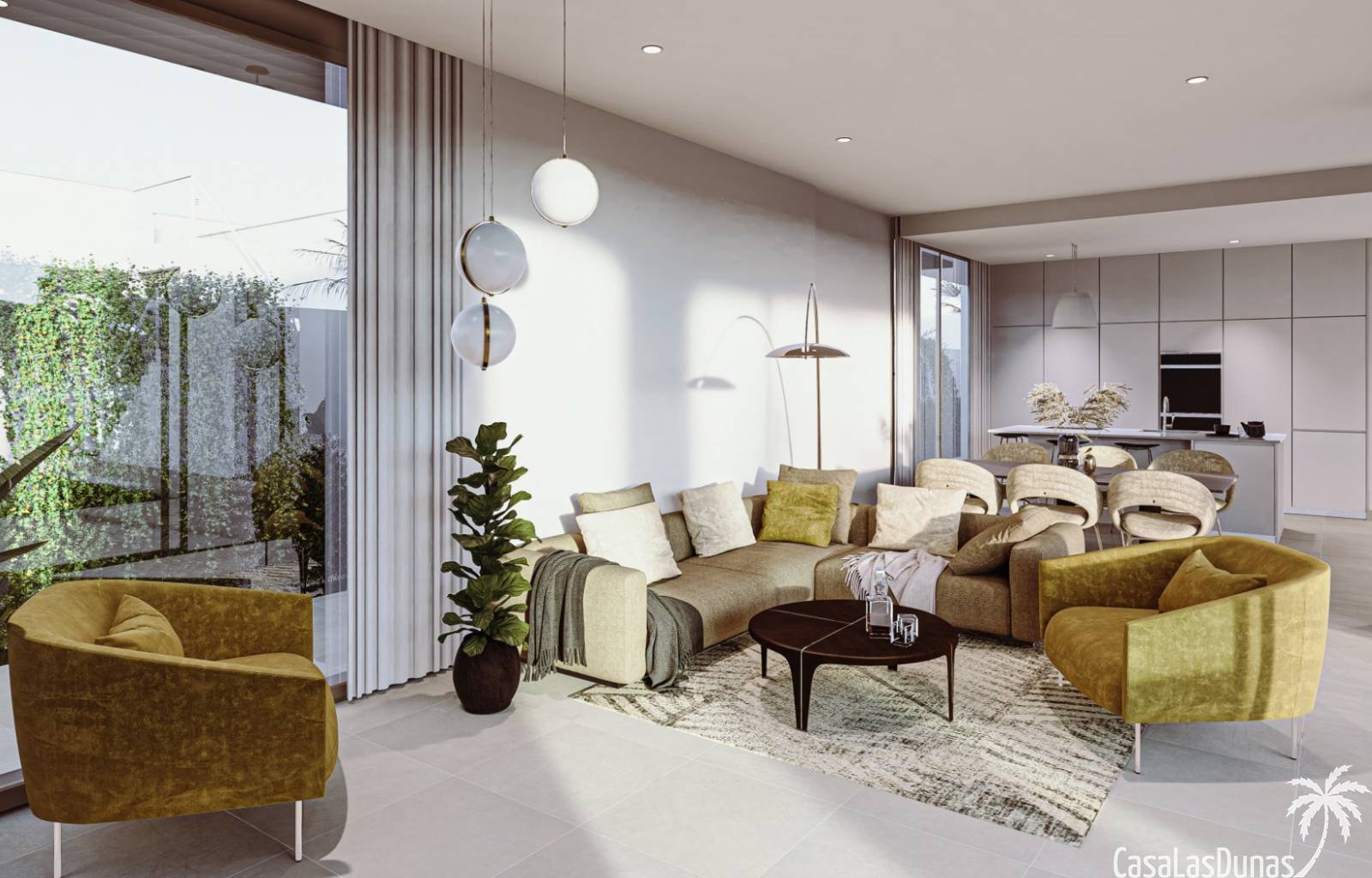  Wunderschöne Villen in Mar de Cristal mit 3 Schlafzimmern und 2 Bädern. Die Häuser haben ein modernes Aussehen kombiniert mit natürlichen Elementen. 