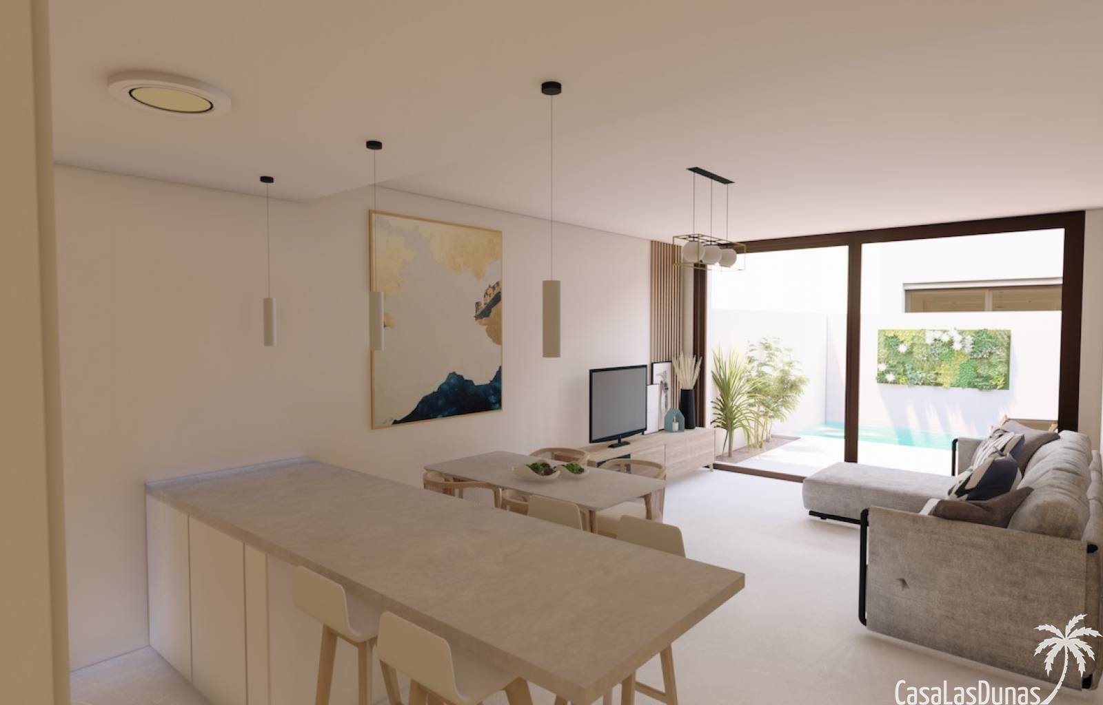  Diese Häuser befinden sich in Murcia und sind in einer kleinen Anlage bestehend aus 8 Reihenhäusern untergebracht. Jedes Haus verfügt über einen eige