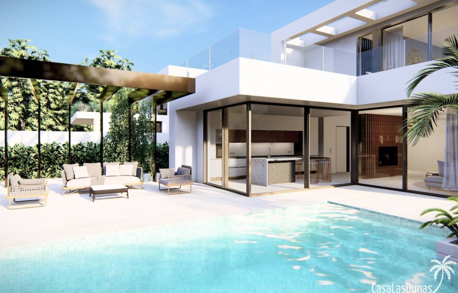  Dieses Projekt besteht aus zwei fantastischen Villen, von denen eine noch verfügbar ist. Dieses Haus im beliebten Viertel La Zenia verfügt über 3 Sch