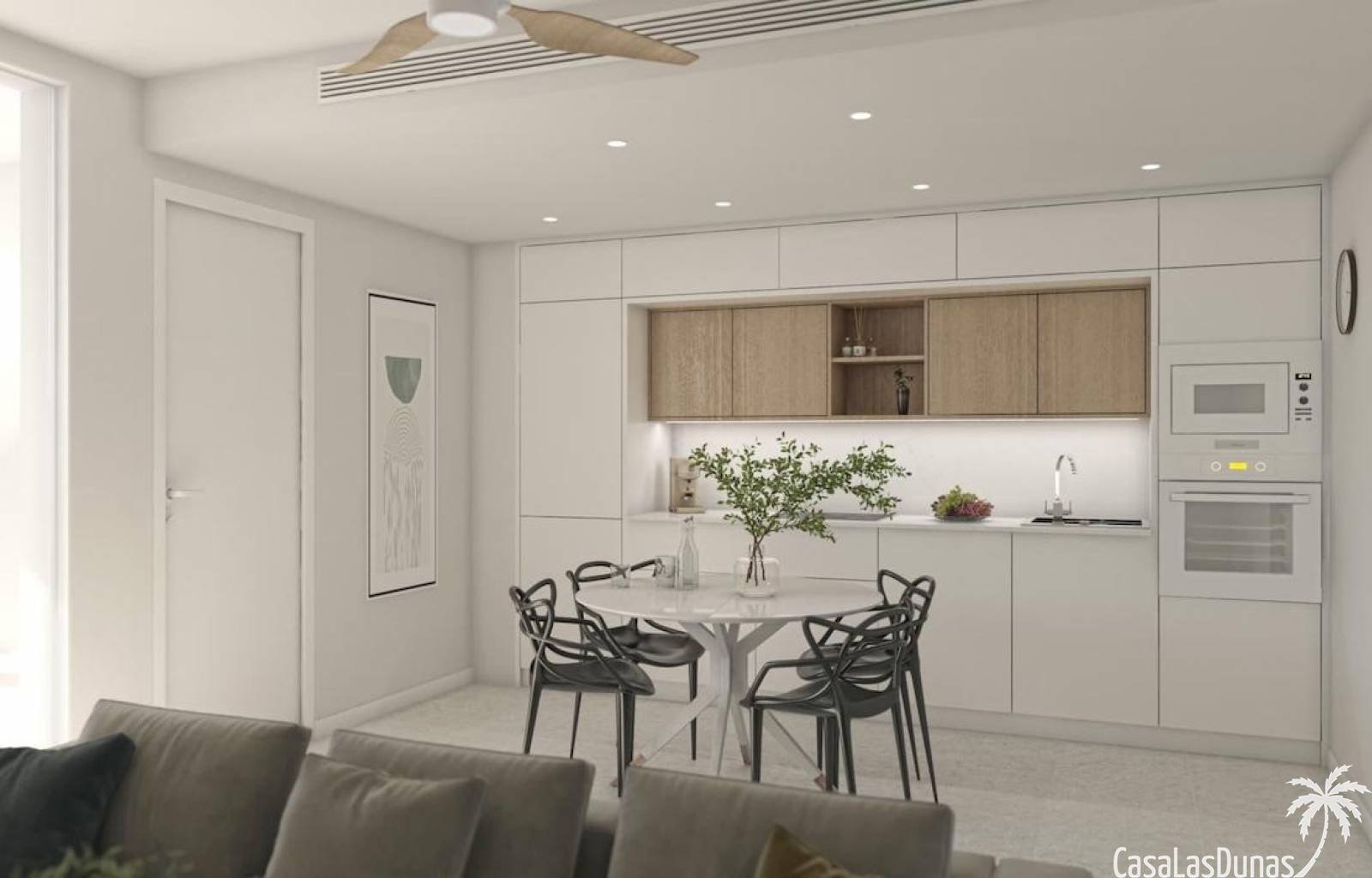  Willkommen bei unserem Projekt, beschränkt auf die wunderschöne Stadt San Pedro del Pinatar an der Costa Blanca. Diese modernen Maisonetten und Apart