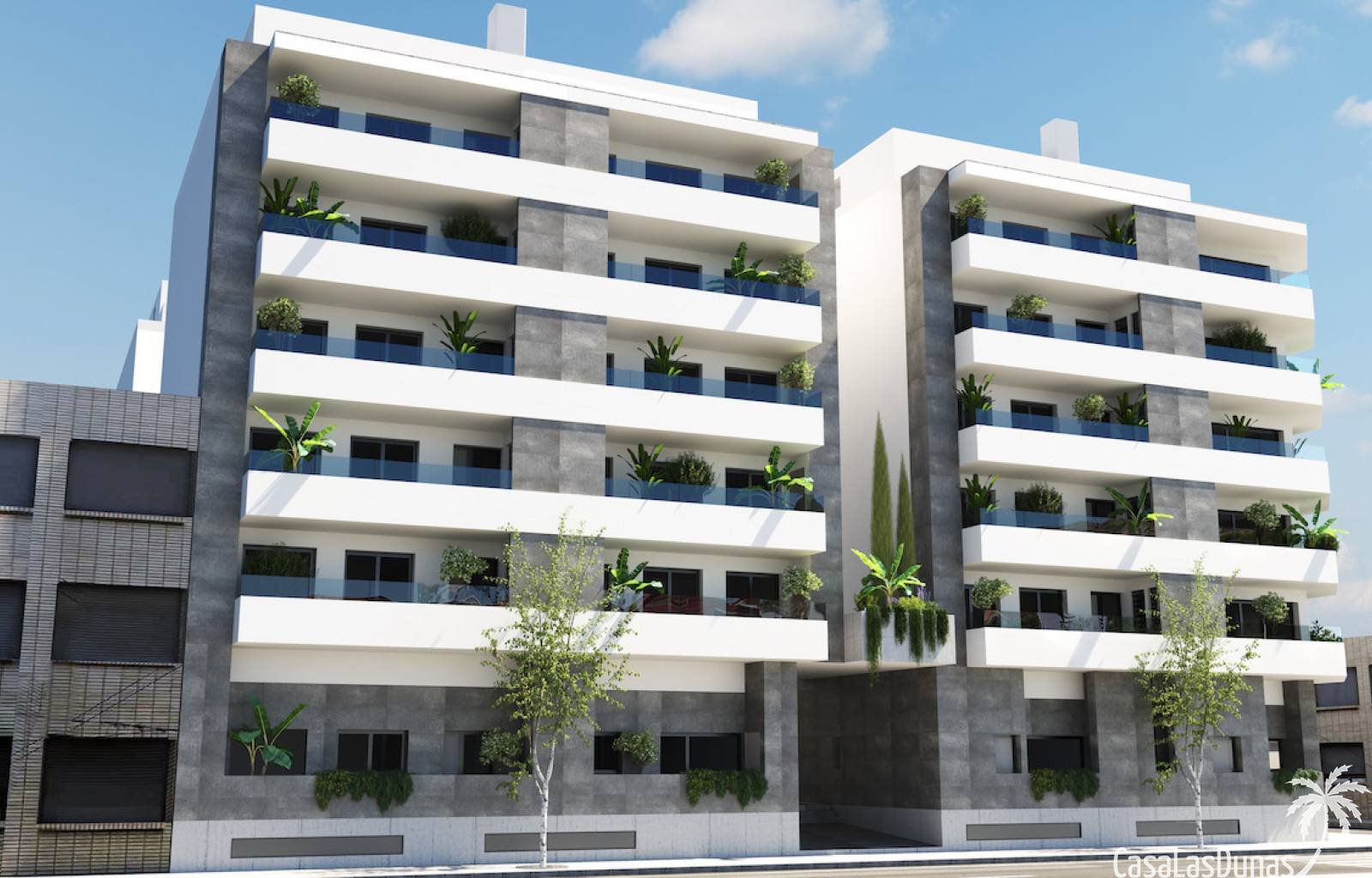  Dieser schöne Apartmentkomplex verfügt über 3 Schlafzimmer und 2 Badezimmer. Erbaut auf 123 m2, mit Gemeinschaftspool. Die Apartments liegen in Almor