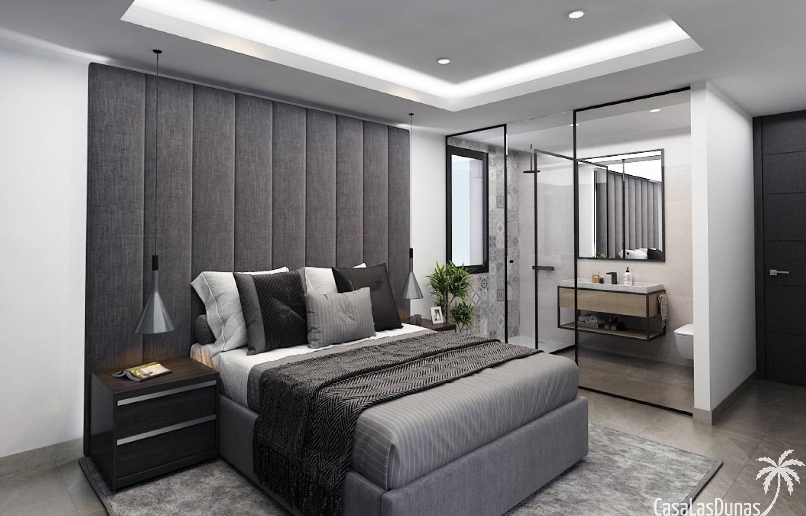  Am Rande des Salzsees von Torrevieja, in einer gewachsenen Wohngegend, finden wir dieses neue Projekt aus 4 individuellen Villen. Die Häuser sind mit