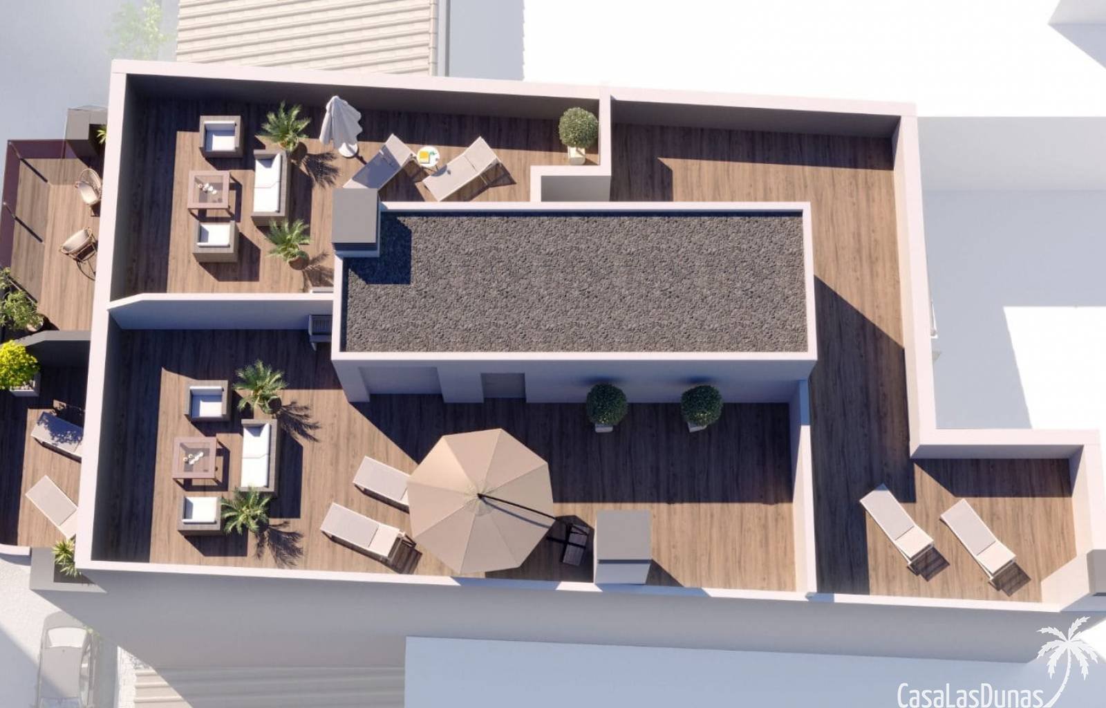  Dieser Apartmentkomplex liegt nur 3 Gehminuten vom nächsten Strand in Torrevieja entfernt. Die Häuser verfügen über 2 Schlafzimmer und 2 Badezimmer. 