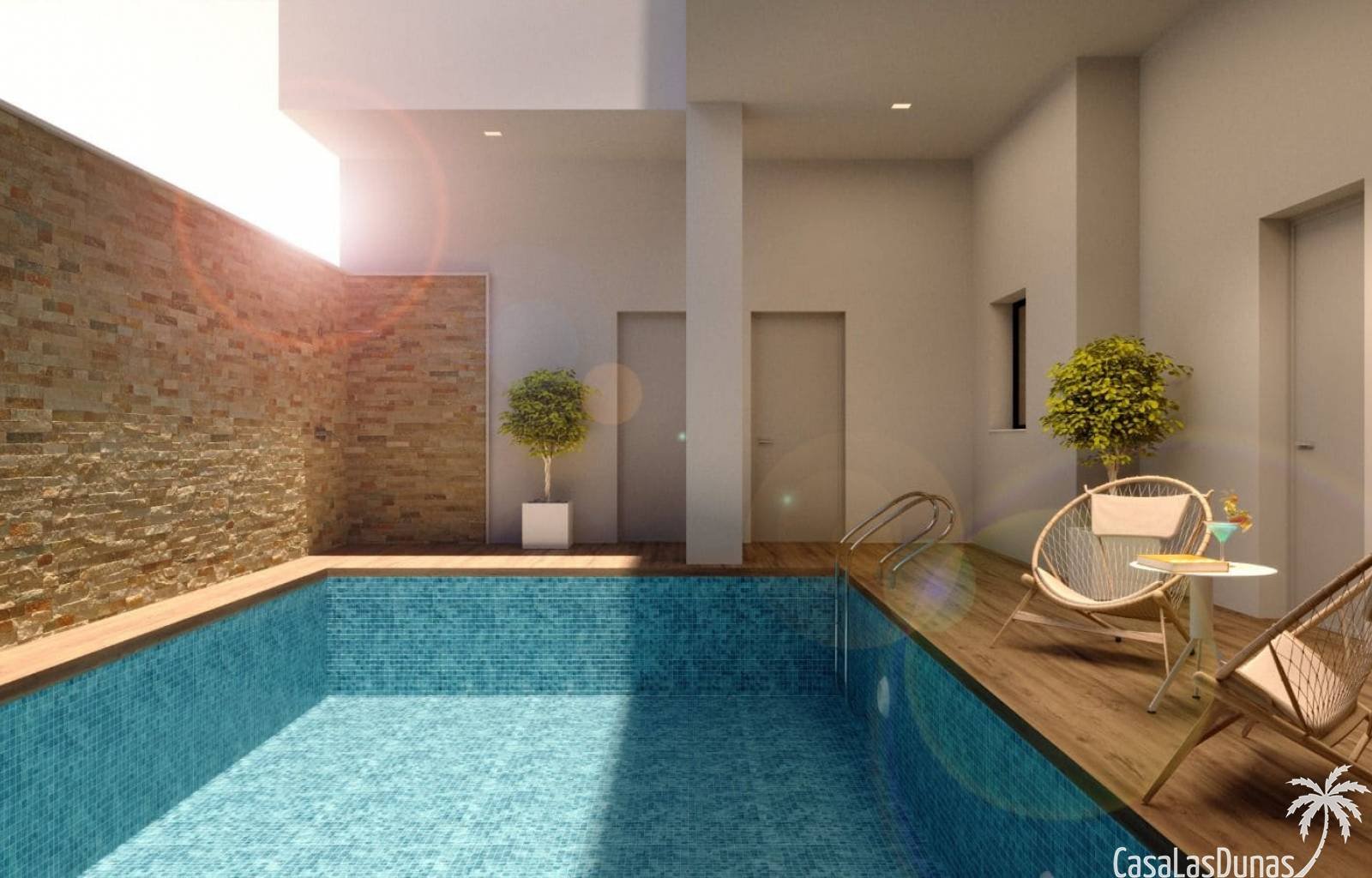  Dieser Apartmentkomplex liegt nur 3 Gehminuten vom nächsten Strand in Torrevieja entfernt. Die Häuser verfügen über 2 Schlafzimmer und 2 Badezimmer. 