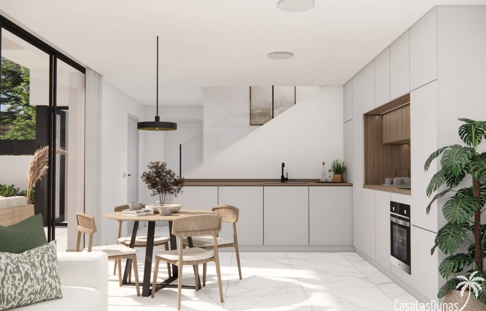  Wunderschöne neue Villen in der Urbanisation La Herrada in Los Montesinos. Die Häuser verfügen über 3 Schlafzimmer, 2 Badezimmer und ein Gäste-WC. Di