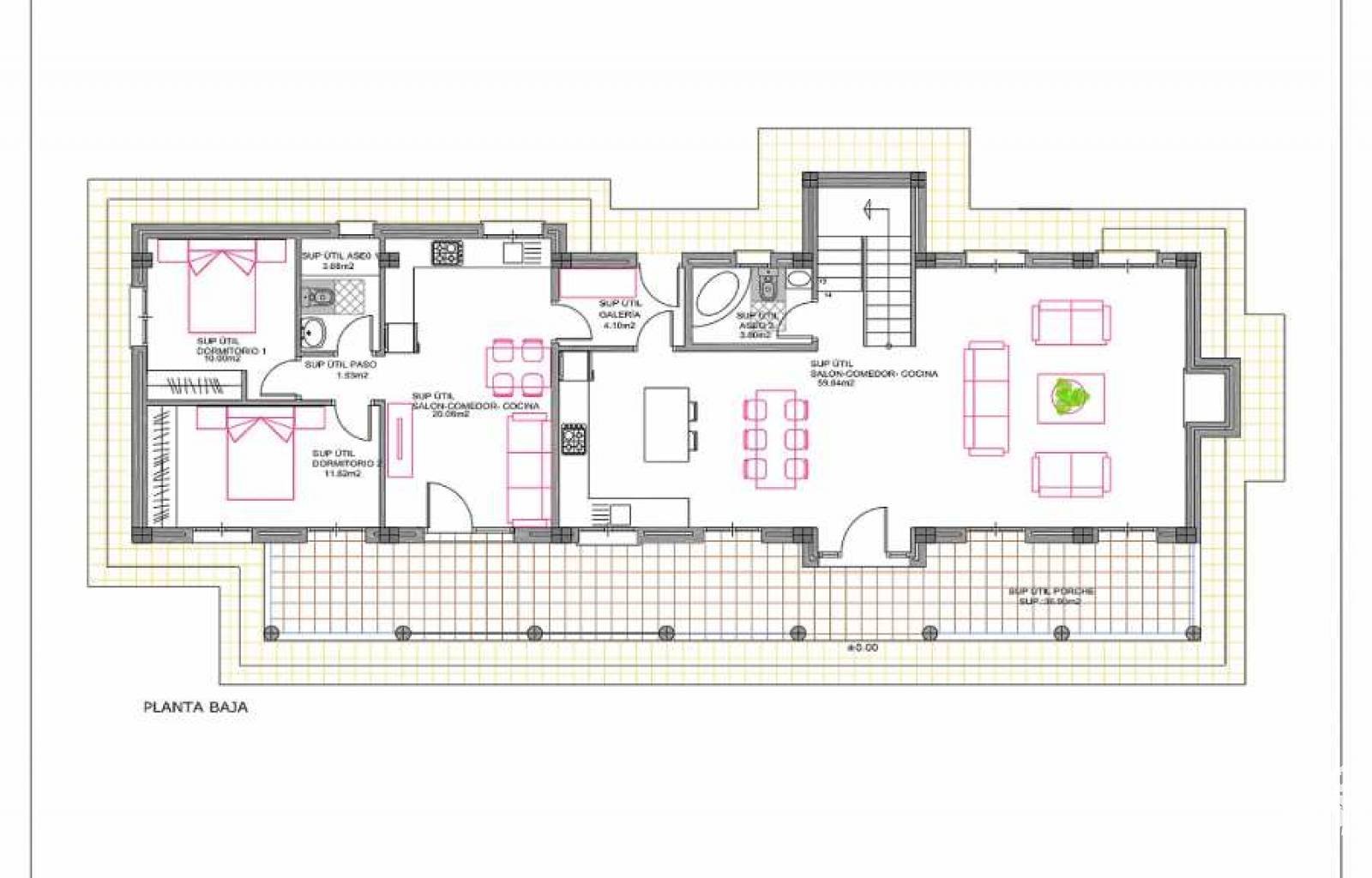  Bauen Sie Ihre eigene Traumvilla in Pinoso ! Es besteht die Möglichkeit, zwischen einem traditionellen Baustil und einem modernen Stil zu wählen. Das