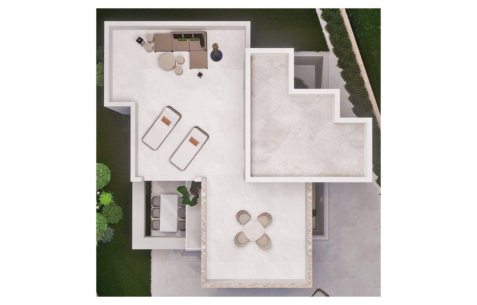  Am Rande der Stadt Finestrat, in der Nähe des berühmten Benidorm, entstehen 15 dieser wunderschönen Luxusvillen. Die sehr geräumigen Häuser verfügen 