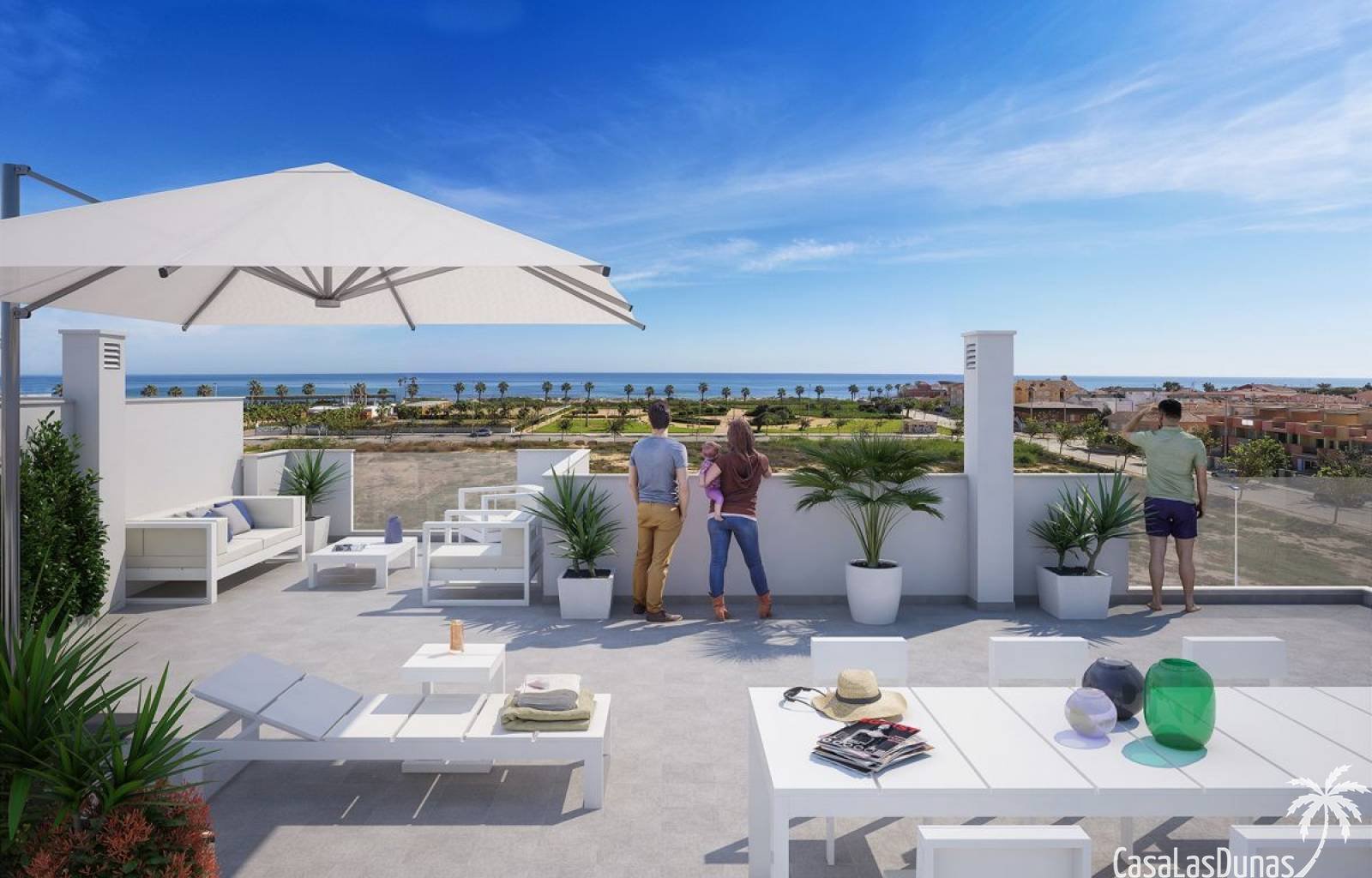  Im ruhigen Küstendorf Torre de la Horadada, dem südlichsten Punkt der Costa Blanca, befindet sich dieses moderne und luxuriöse Resort im Bau. Diese W