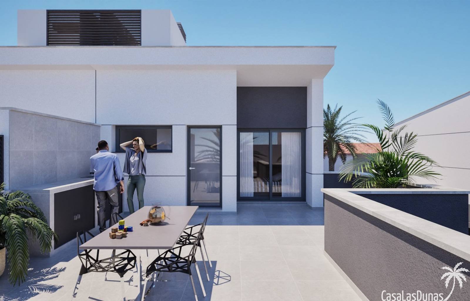  
In diesem kleinen Fischerdorf am Mar Menor entstehen diese modernen und luxuriösen Villen. Diese modernen Villen mit 3 Schlafzimmern und 3 Badezimme