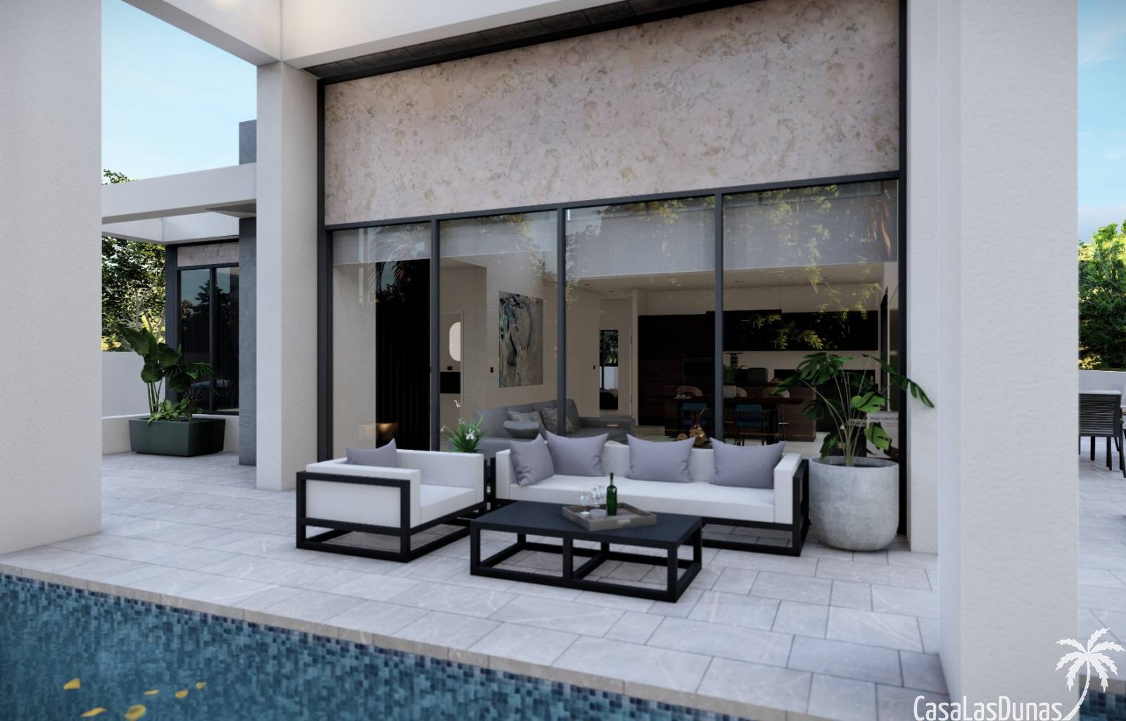  In Ciudad Quesada werden diese wunderschönen neuen Villen gebaut. Es handelt sich um individuelle Villen auf einem Grundstück von 485 m2. Im Haus fin