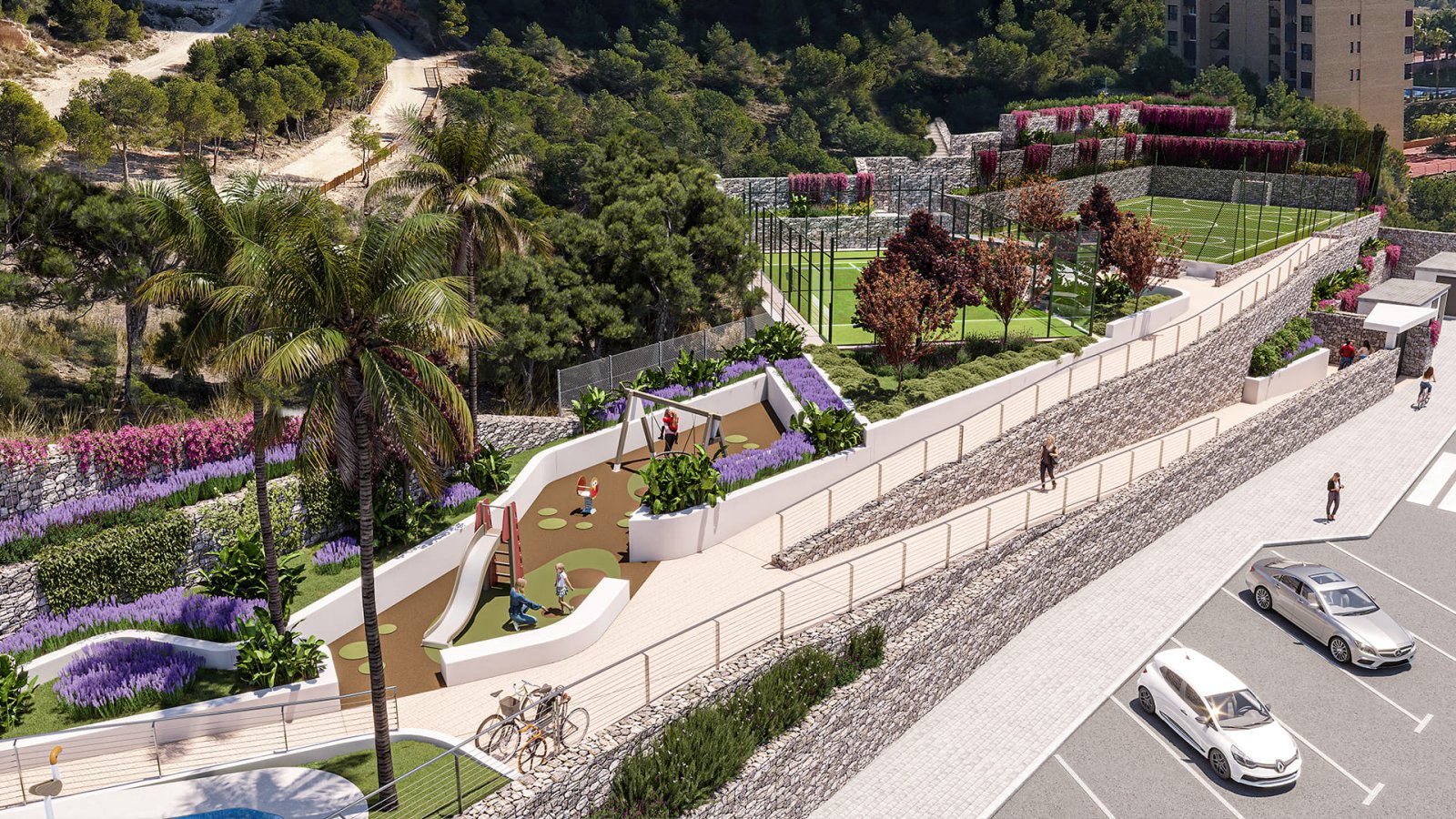  In der pulsierenden Stadt Benidorm gelegen, bietet diese exklusive Wohnanlage eine Auswahl von 88 Immobilien, darunter Apartments und Penthäuser. Die