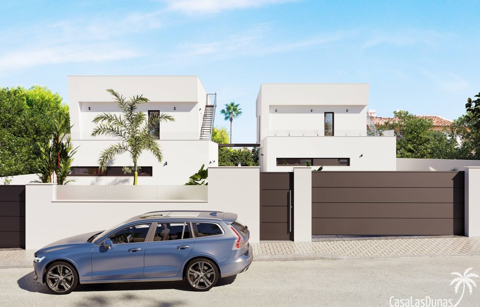  Diese Villen verfügen über ein helles und geräumiges Wohnzimmer mit offener Küche, die mit allen Geräten ausgestattet ist. Die Badezimmer sind komple