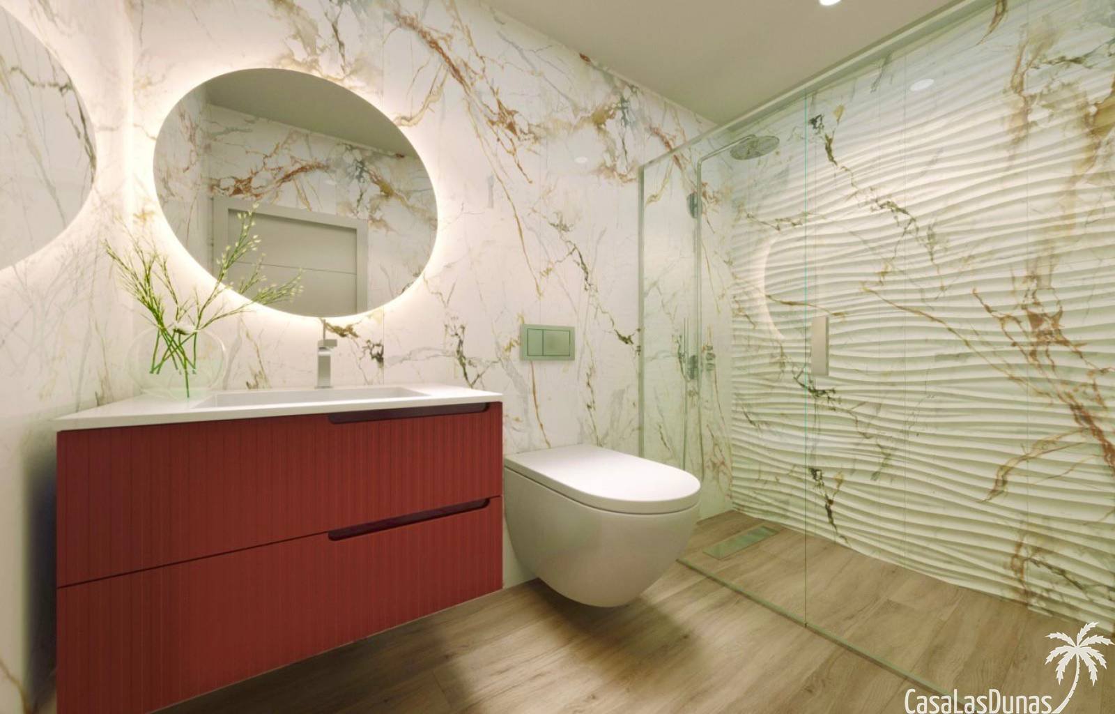  Im Zentrum der geschäftigen Stadt Torrevieja, in der Nähe des Hafens und des neuen Einkaufszentrums, befindet sich dieser Luxuskomplex im Bau. Das Ge