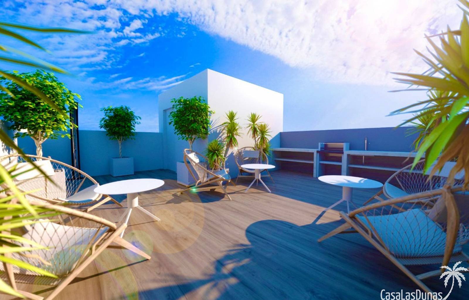  Im Zentrum der geschäftigen Stadt Torrevieja, in der Nähe des Hafens und des neuen Einkaufszentrums, befindet sich dieser Luxuskomplex im Bau. Das Ge