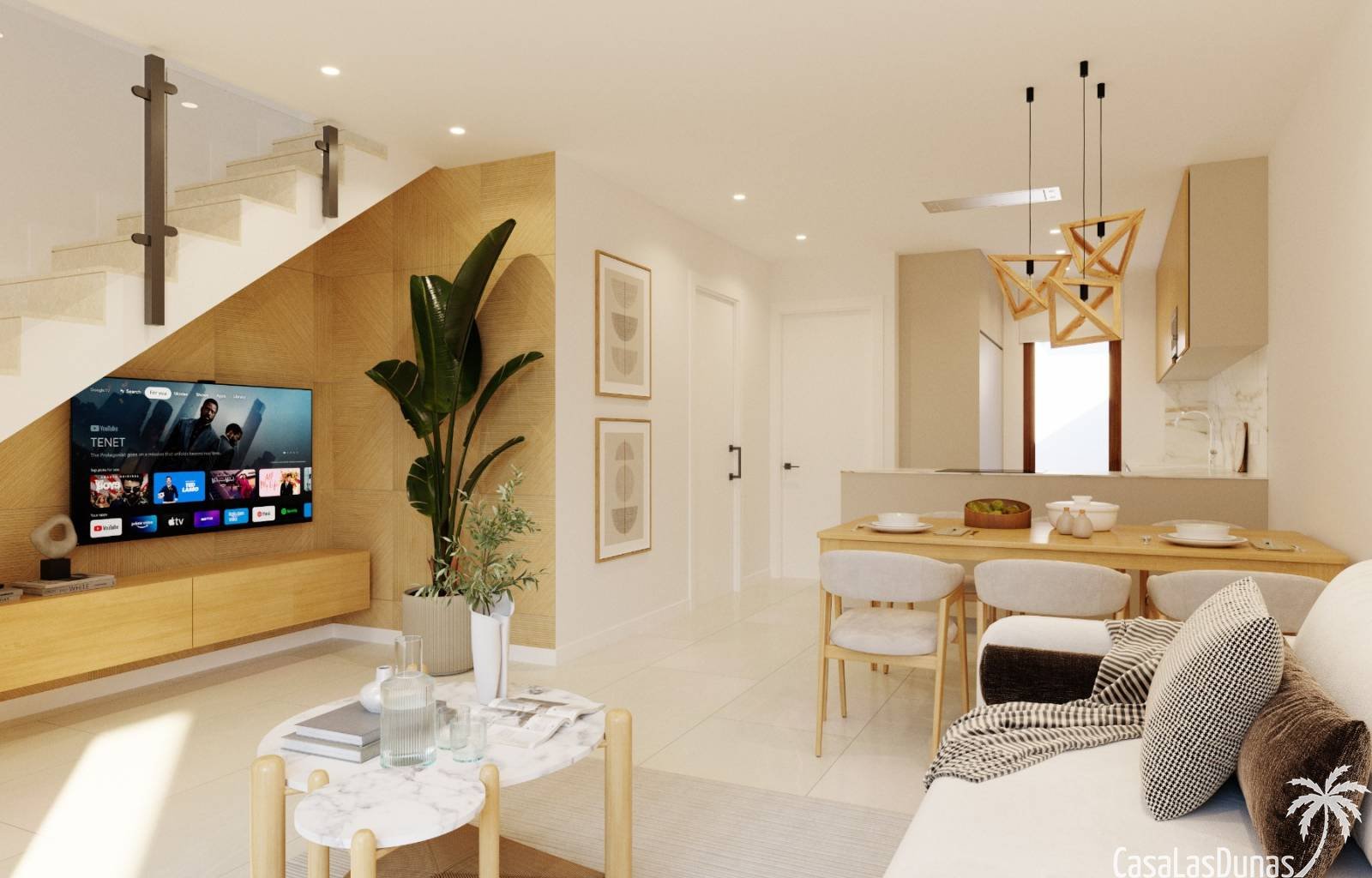  Im Vistabella Golf Resort wird derzeit am nächsten Neubau gearbeitet, der aus einstöckigen Reihenhäusern mit 2 Schlafzimmern (CLD-2916NB), zweistöcki