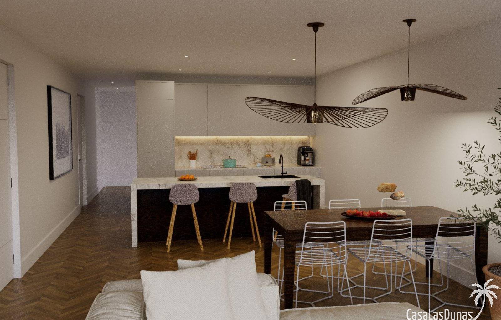  Dieses neue Immobilienprojekt in Hondon de las Nieves bietet Apartments mit Garten oder Balkon, bestehend aus 2 Schlafzimmern und 2 Bädern, einem Gem