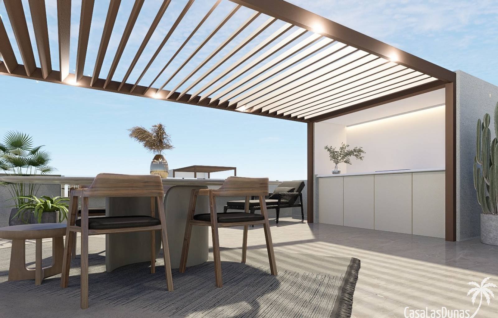  LETZTE VERFÜGBARE WOHNUNG - ERDGESCHOSS MIT 3 SCHLAFZIMMERN
 Dieser kleine Komplex umfasst 16 trendige Bungalows mit zwei oder drei Schlafzimmern. Di